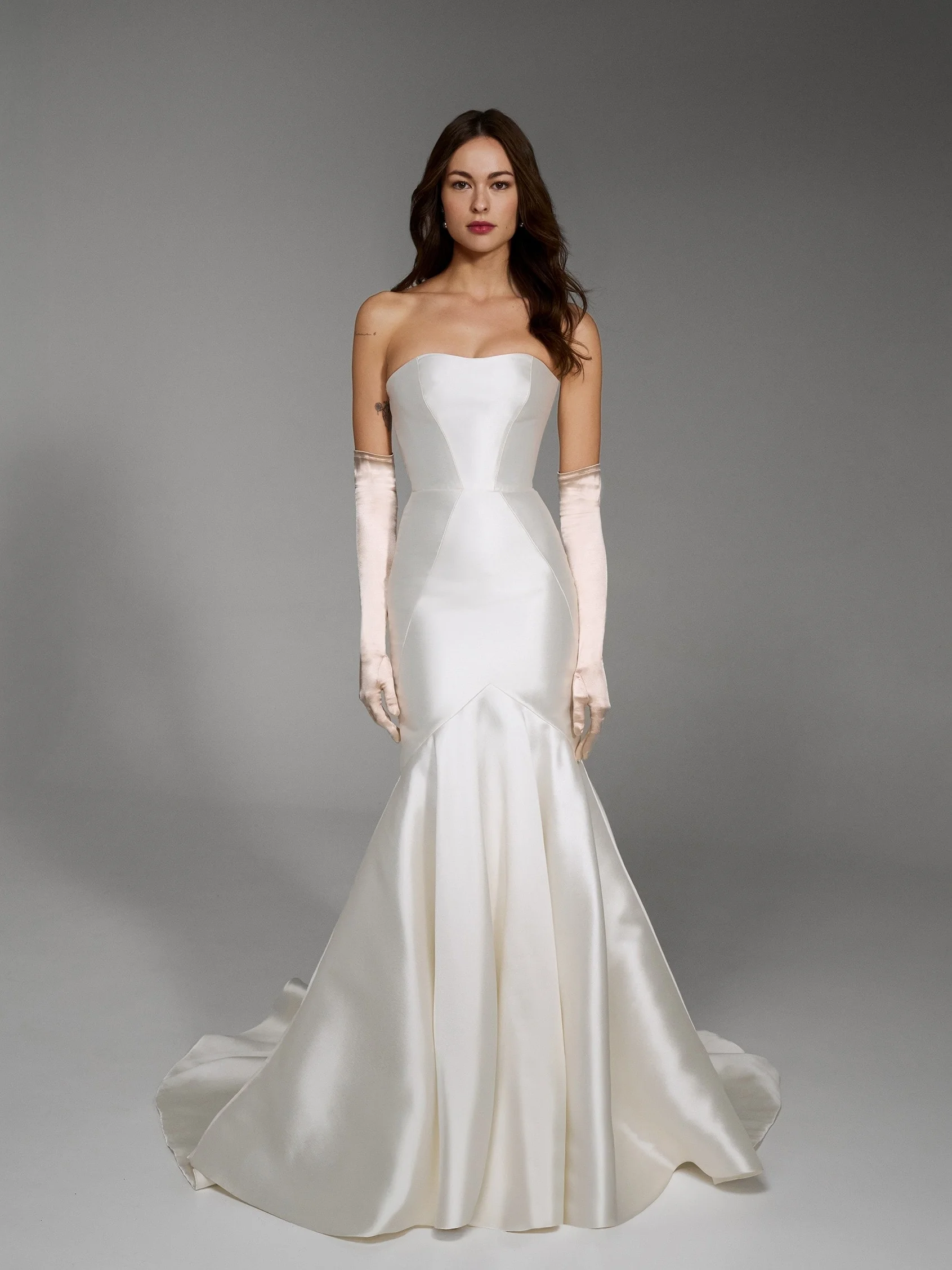 OBERON Strapless mermaid wedding dress with open back 1 OBERON Strapless mermaid wedding dress with open back