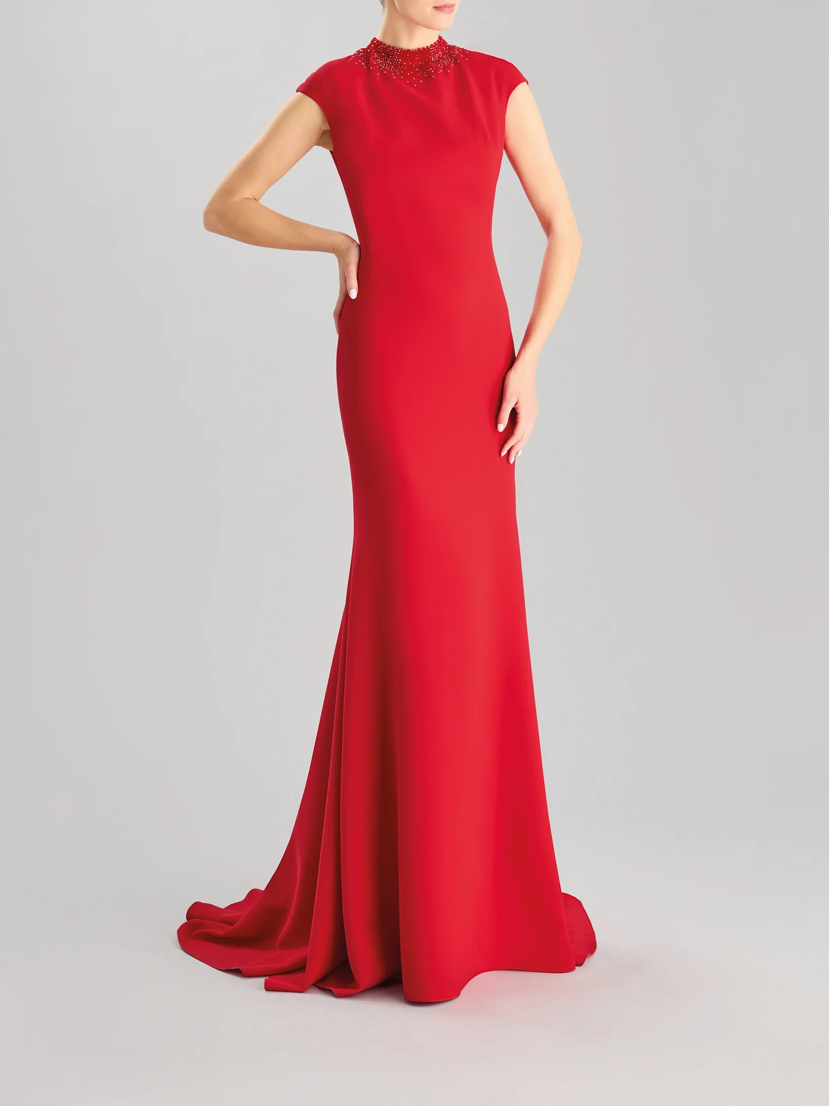 SPARKLE 2415 Long-sleeve mermaid party dress