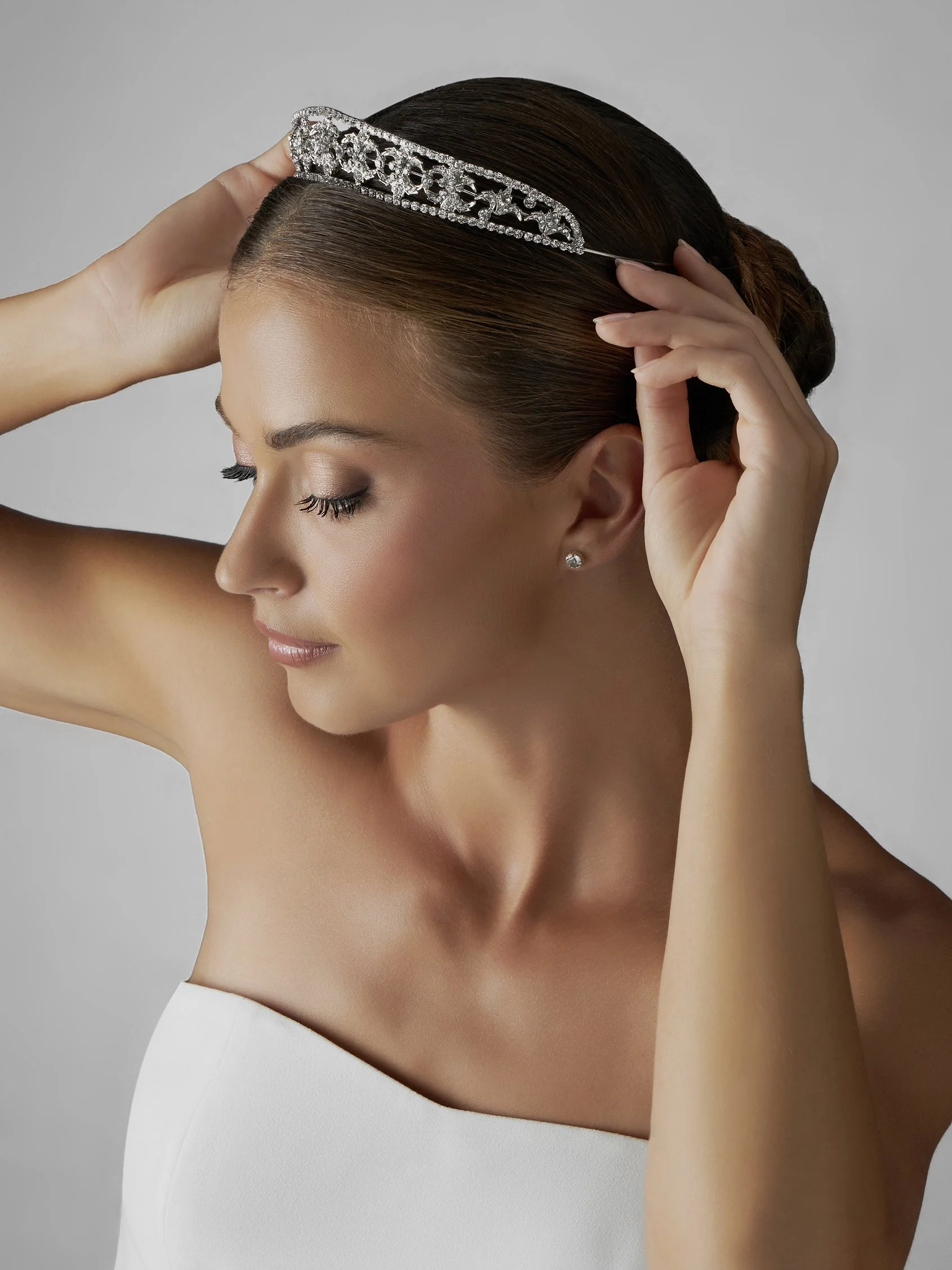 EDUSA TIARA Tiara with rhinestones 1 EDUSA TIARA Tiara with rhinestones