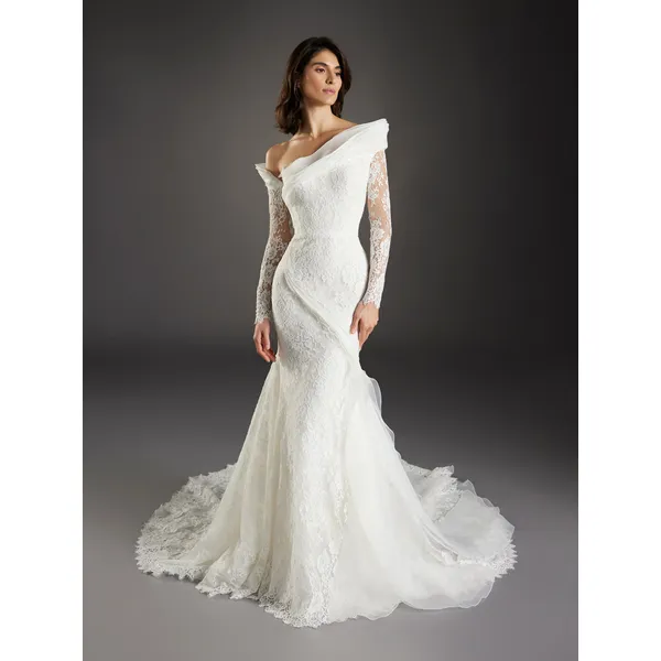 DOMENECH Mermaid wedding dress with long sleeves 1 DOMENECH Mermaid wedding dress with long sleeves