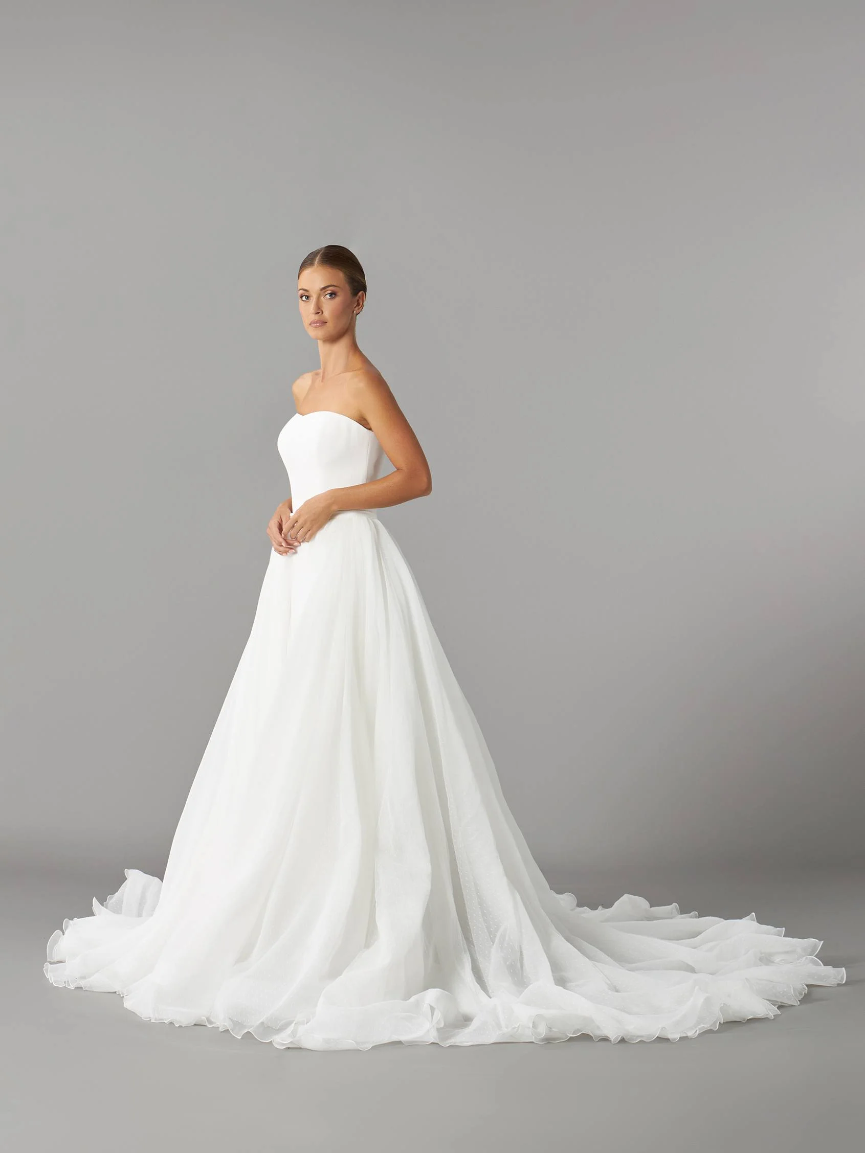 NINFA SOBFDA Satin overskirt with soft tulle 2 NINFA SOBFDA Satin overskirt with soft tulle