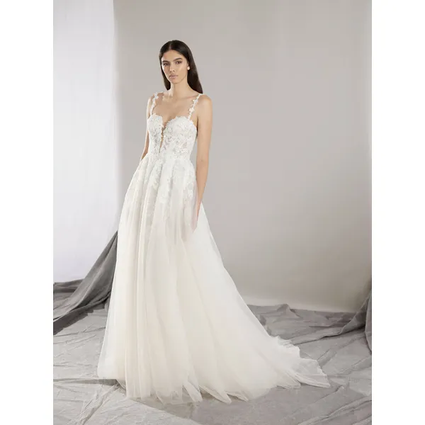 IMRE A-line wedding dress with a square back