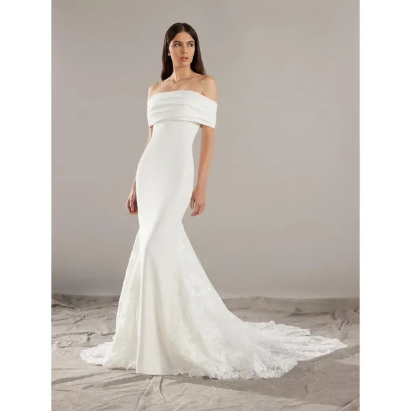 RYKE Mermaid wedding dress in crepe