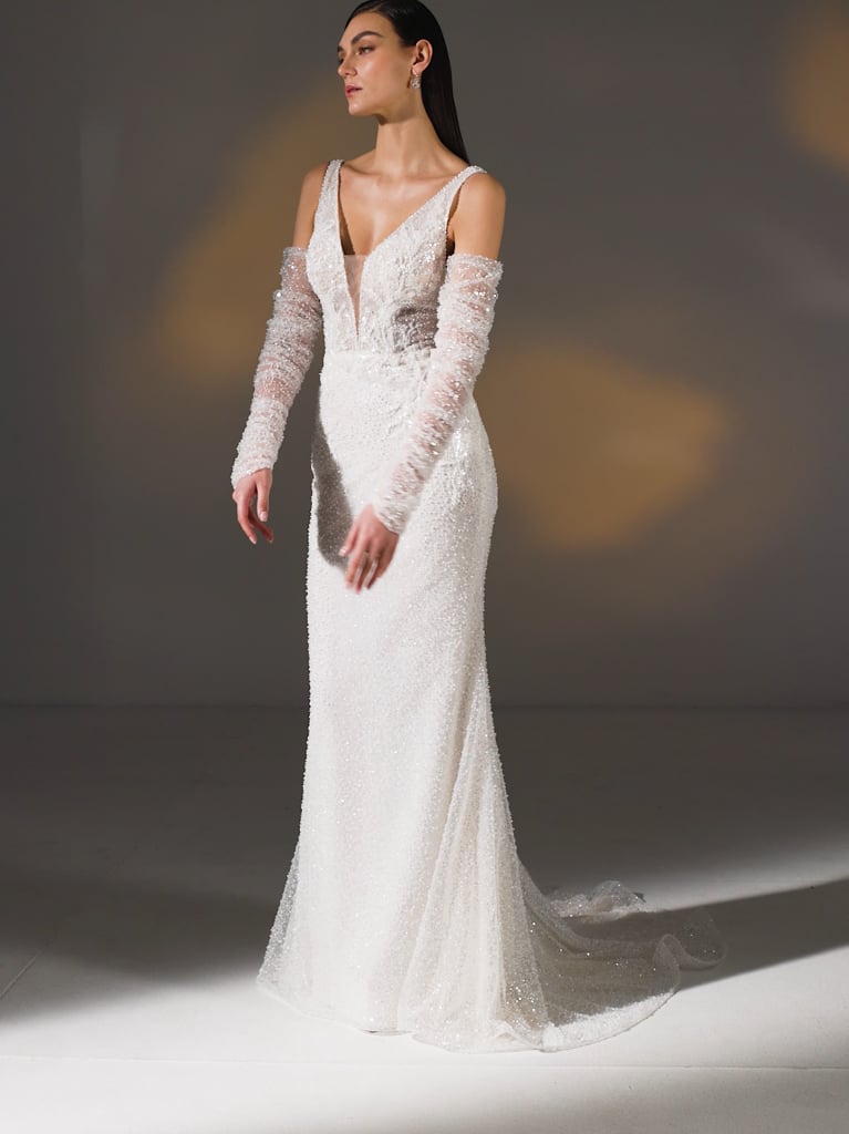 AYANNA Plunging V-neck mermaid wedding dress
