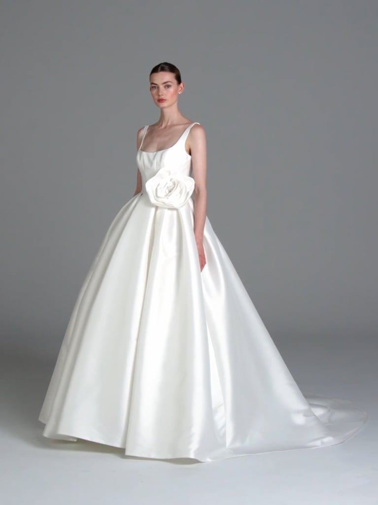 JULIAN Ballgown wedding dress with square neckline in soft mikado 1 JULIAN Ballgown wedding dress with square neckline in soft mikado