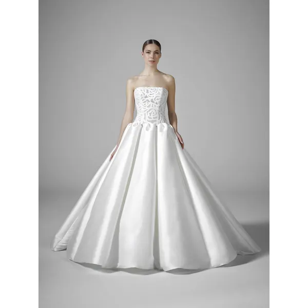 BOURGEON Ballgown wedding dress strapless in soft mikado 1 BOURGEON Ballgown wedding dress strapless in soft mikado