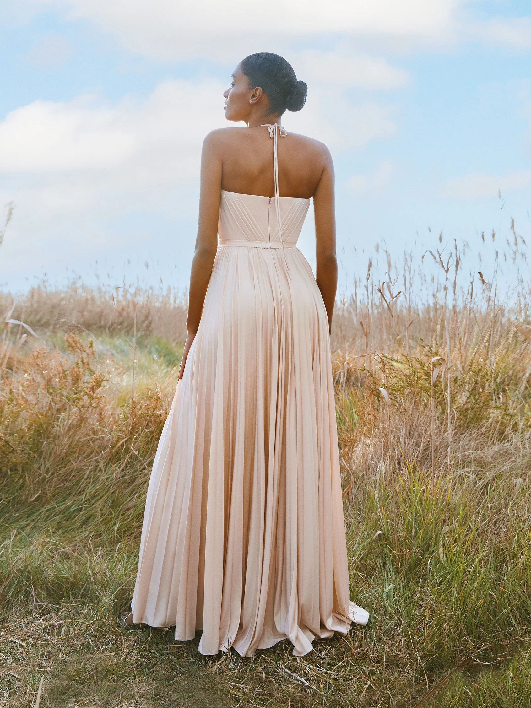 IMMAN Party dress with delicate straps