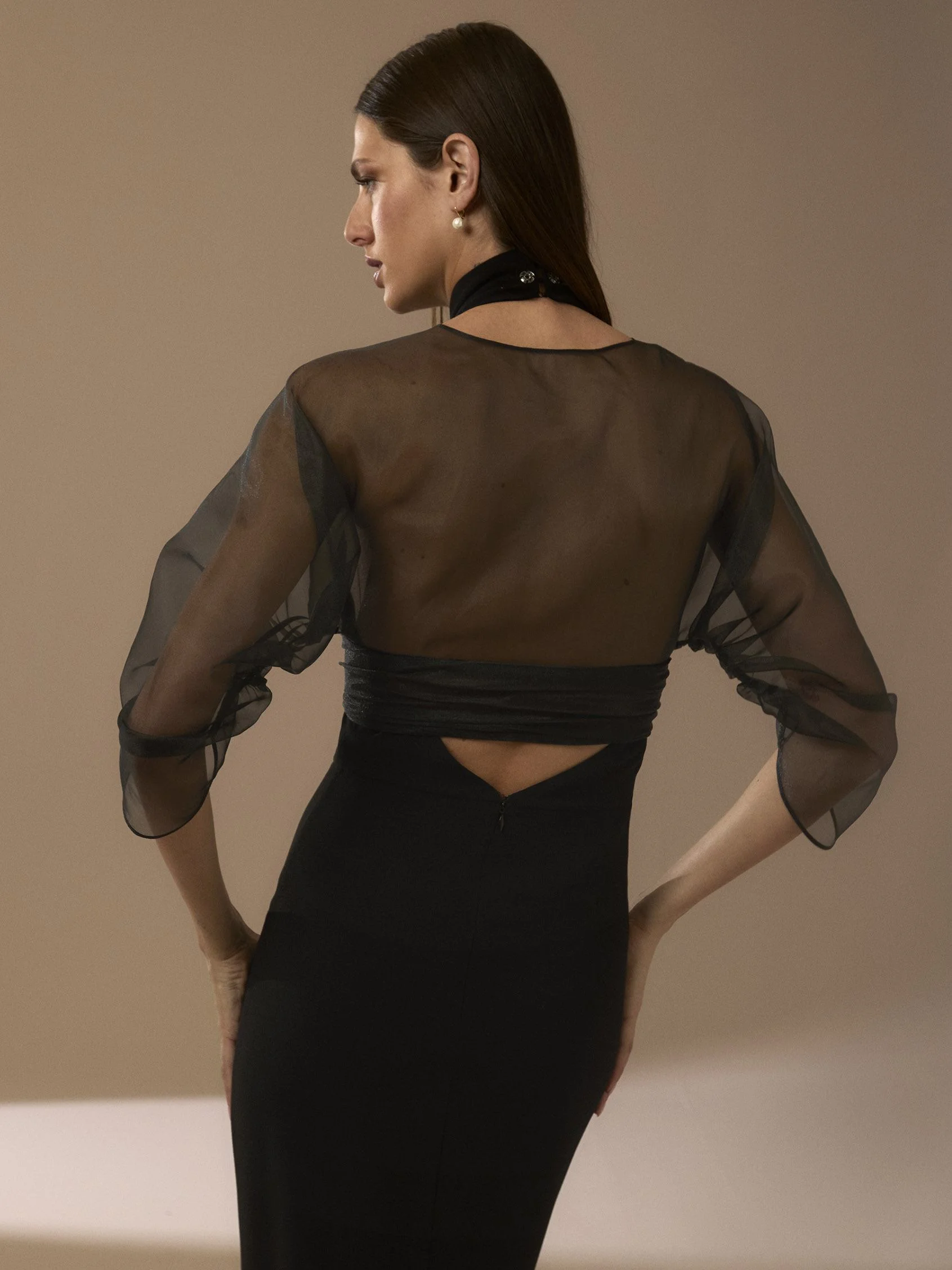 CAPE-LA38 Chiffon cape
