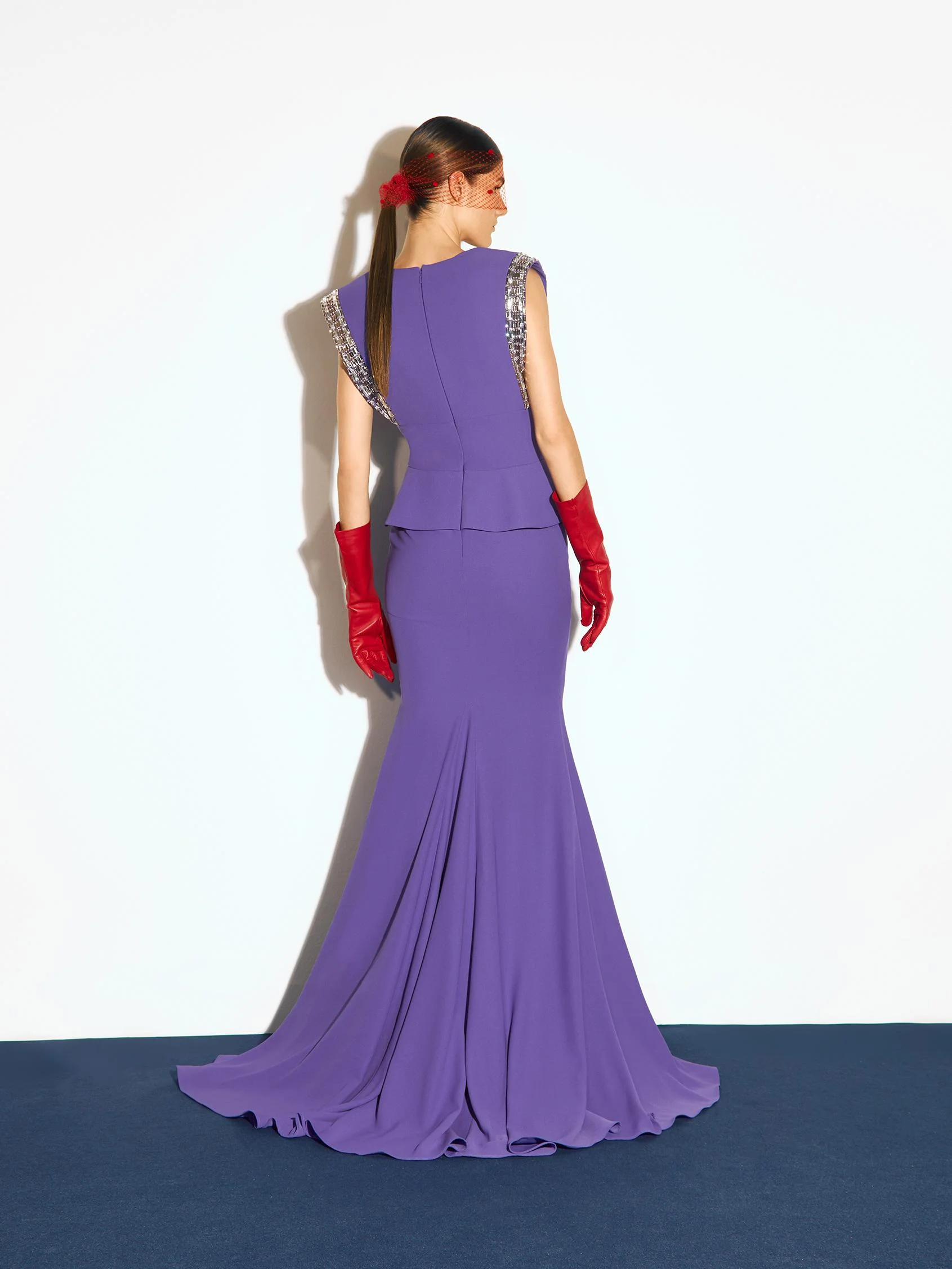 BAOBAB Mermaid party dress with box neckline