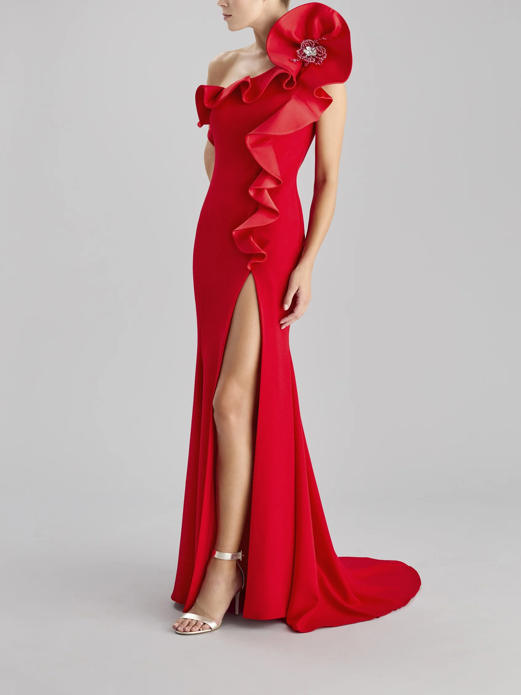 ESSENTIAL 2306 Mermaid crepe party dress