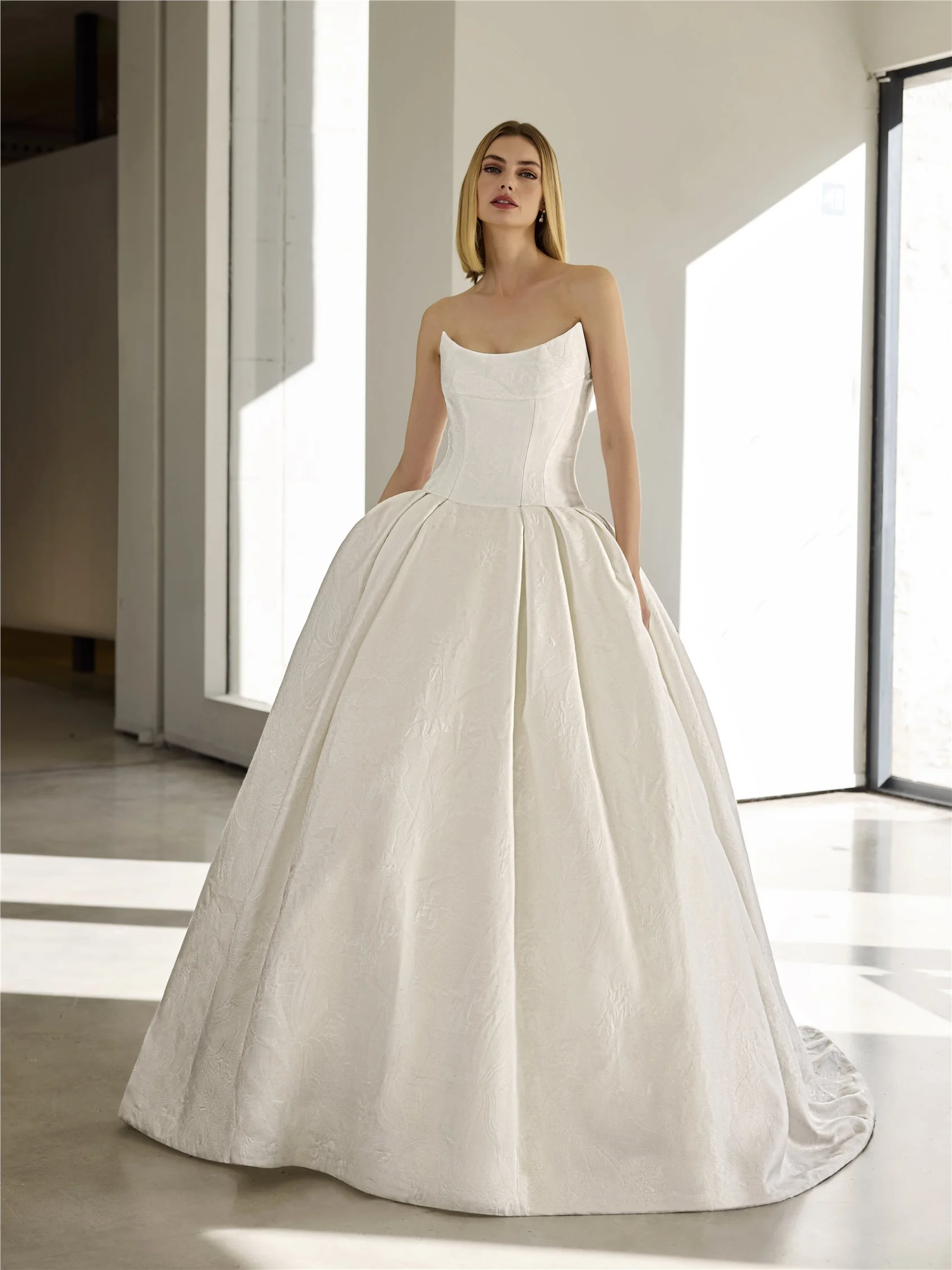 VALLEY Mikado strapless princess wedding dress