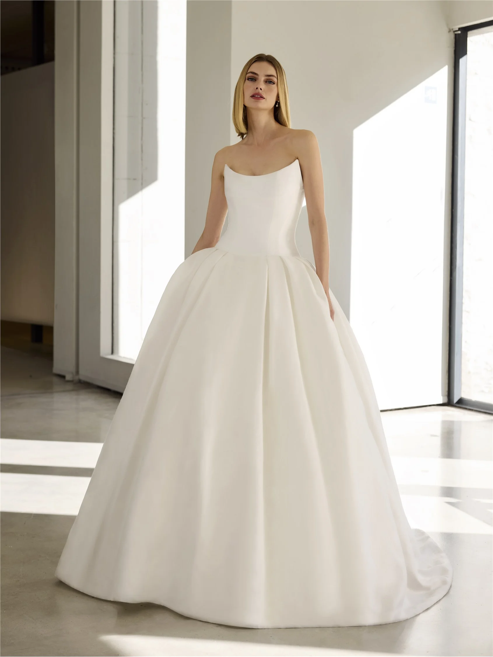 VALLEY Mikado strapless princess wedding dress