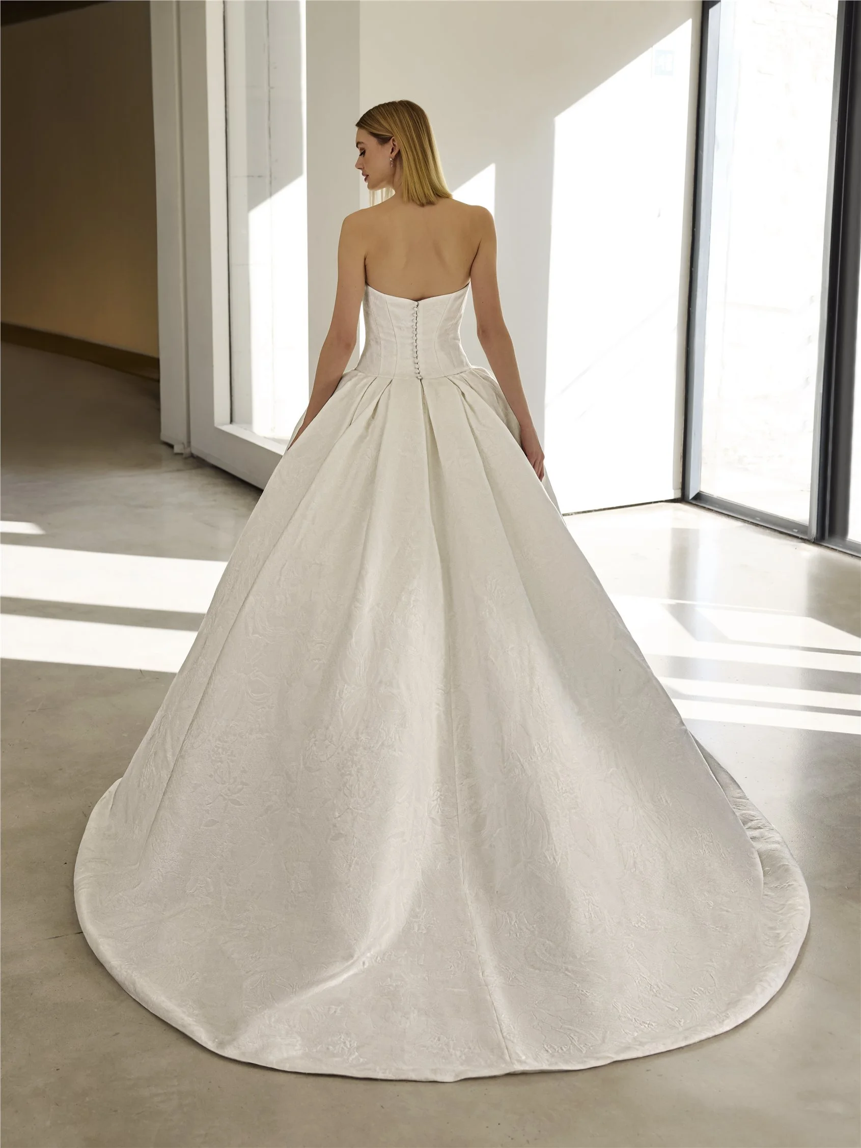 VALLEY Mikado strapless princess wedding dress