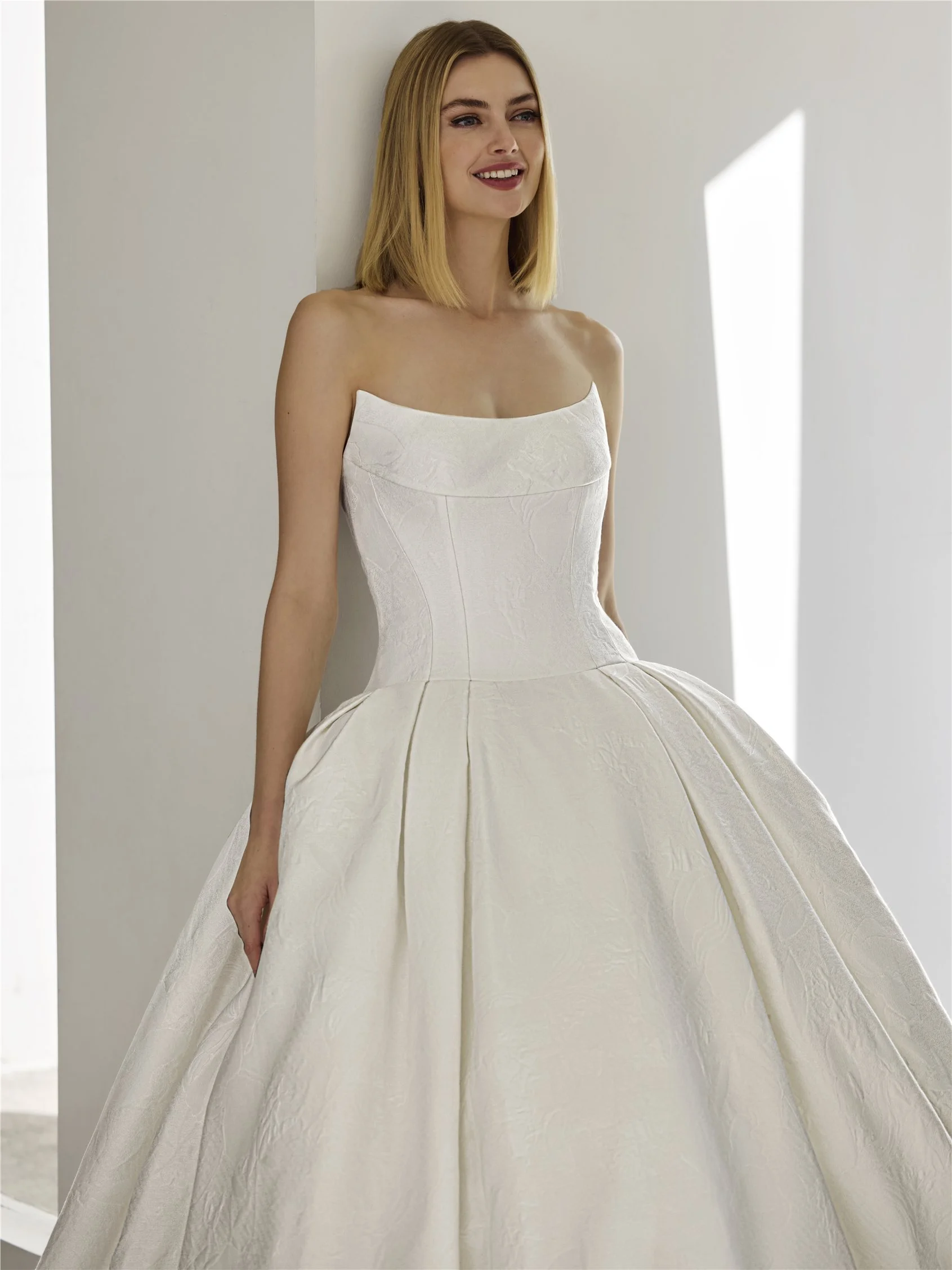 VALLEY Mikado strapless princess wedding dress
