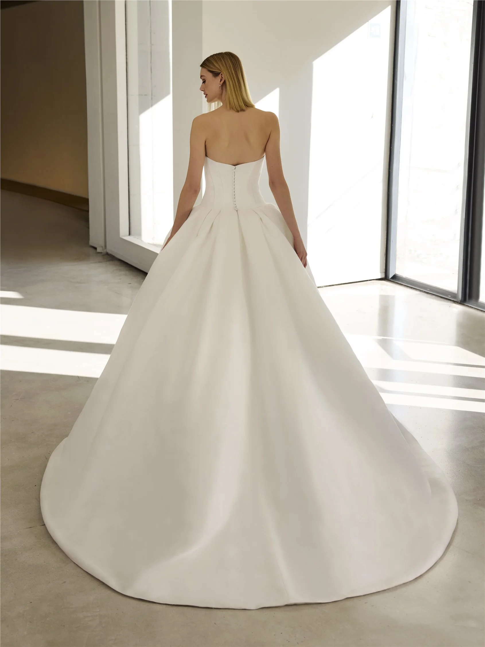 VALLEY Mikado strapless princess wedding dress