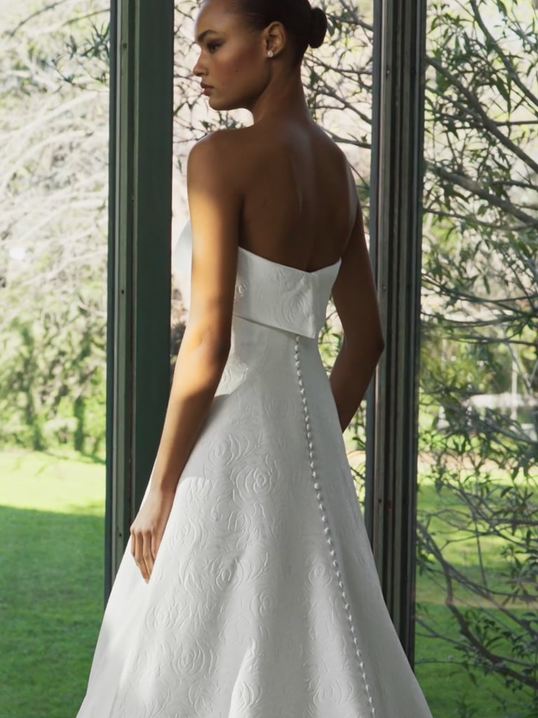 SKIES A-line mikado wedding dress with strapless design 5 SKIES A-line mikado wedding dress with strapless design
