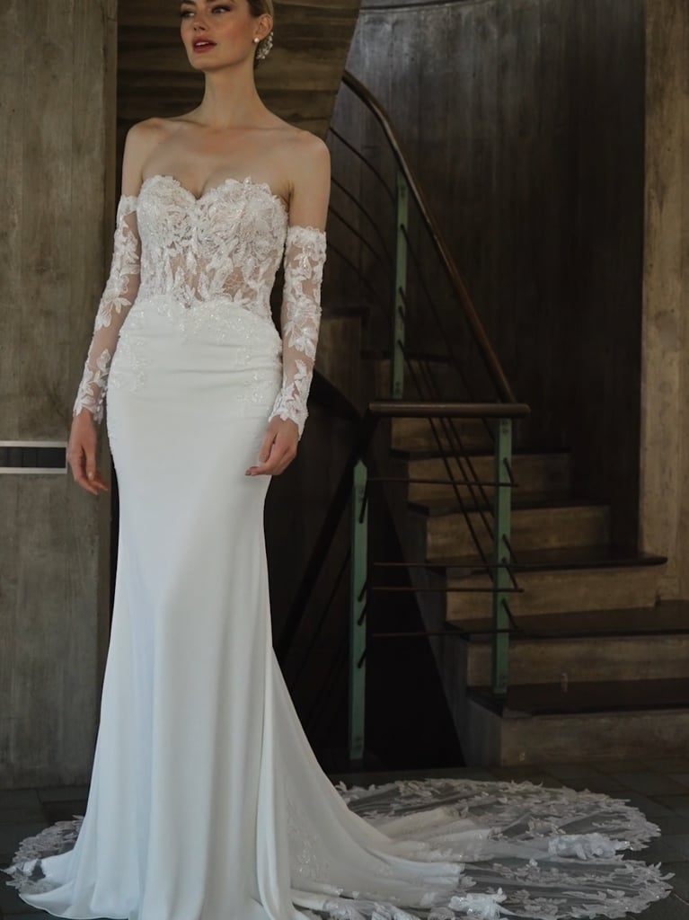 PYCE Crepe strapless mermaid wedding dress 4 PYCE Crepe strapless mermaid wedding dress