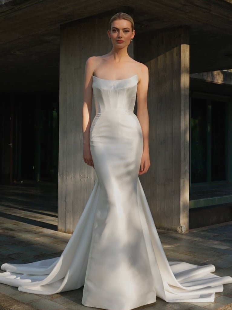 MAGNOLIE Strapless mermaid mikado wedding dress 5 MAGNOLIE Strapless mermaid mikado wedding dress