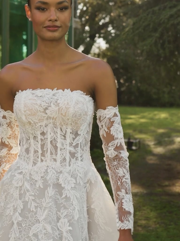 DABRI Lace princess strapless wedding dress 5 DABRI Lace princess strapless wedding dress