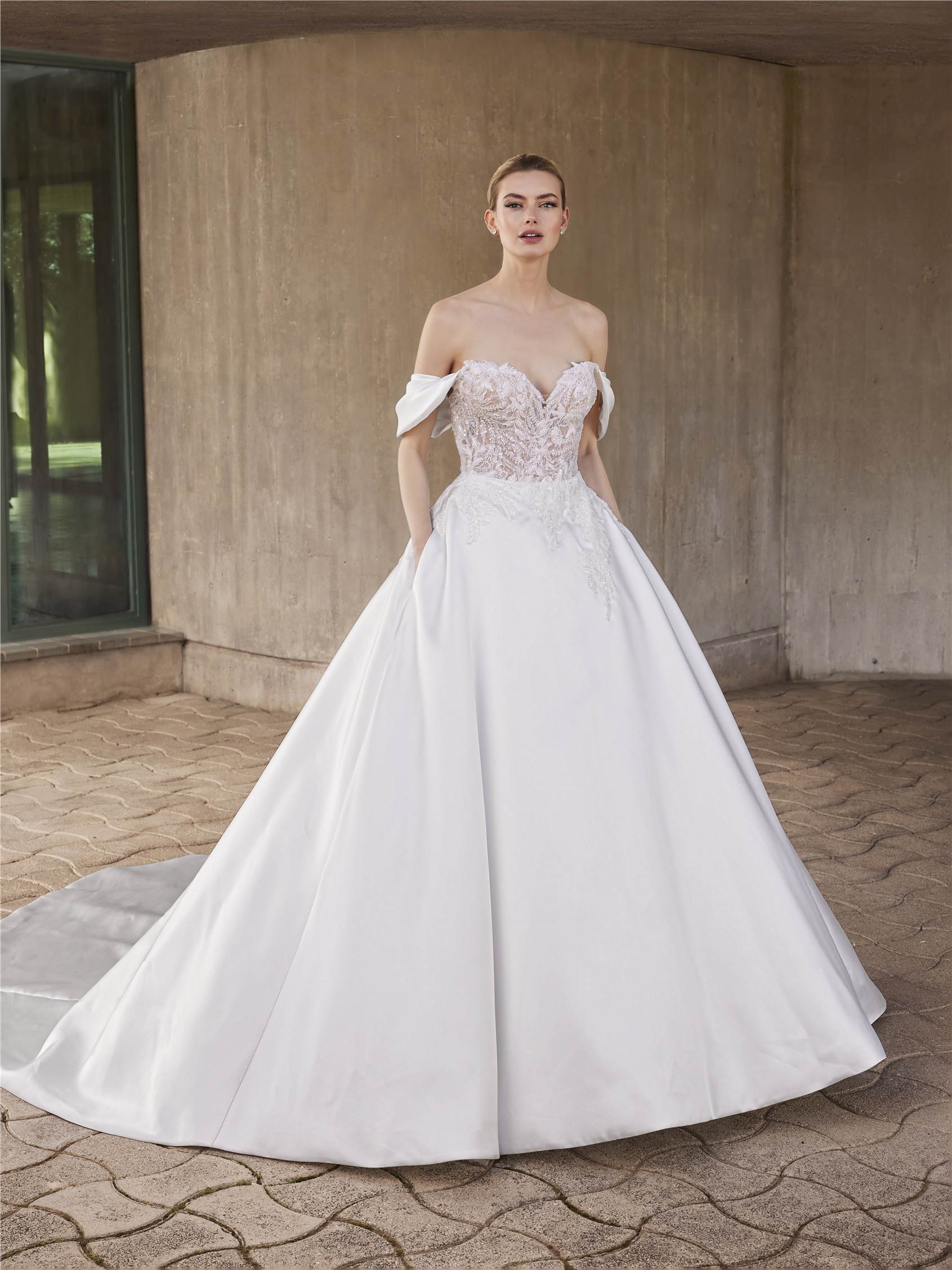 CHILLS Mikado princess sweetheart wedding dress 1 CHILLS Mikado princess sweetheart wedding dress
