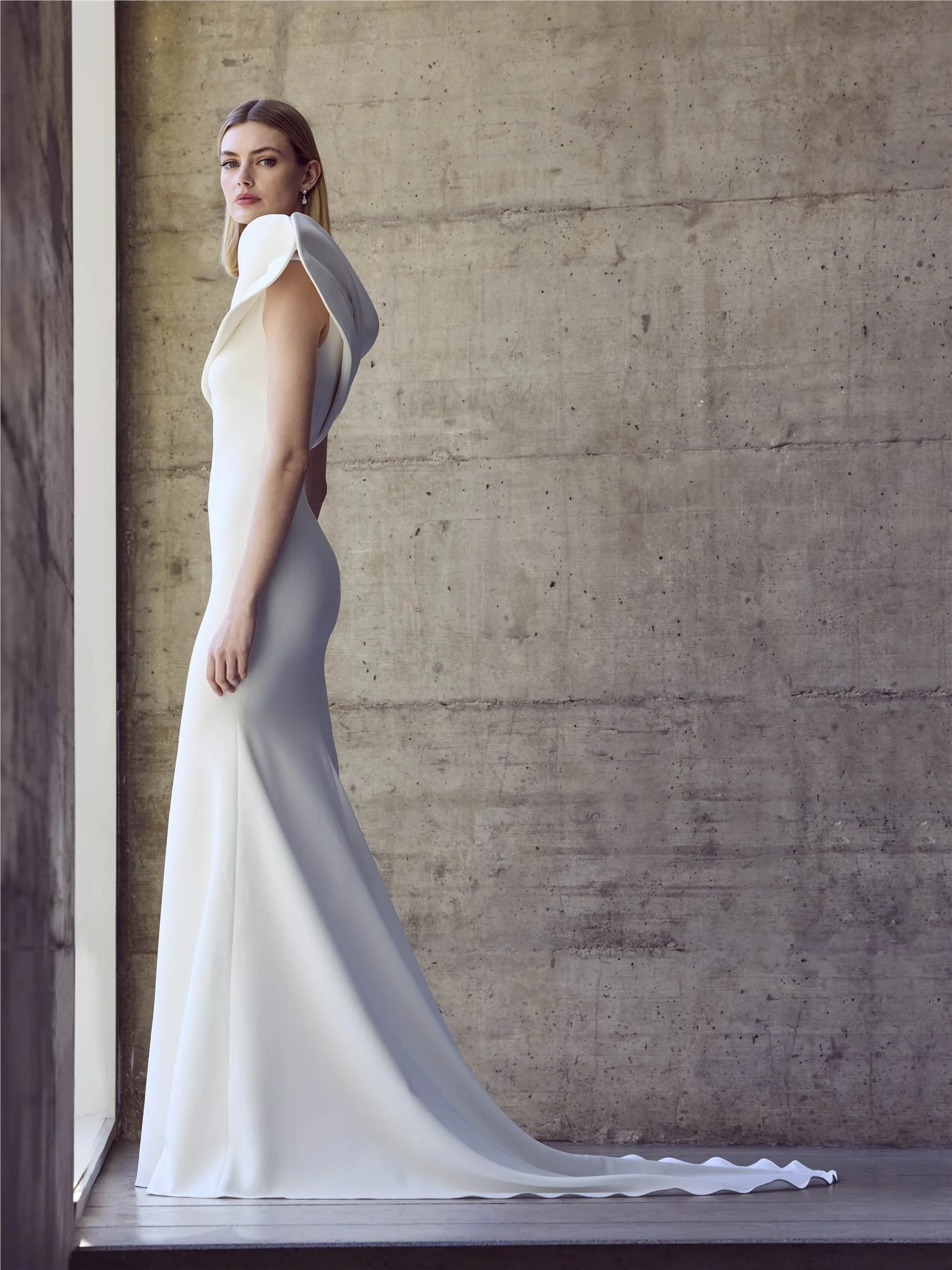 BALS Strapless mermaid bridal dress in crepe 1 BALS Strapless mermaid bridal dress in crepe