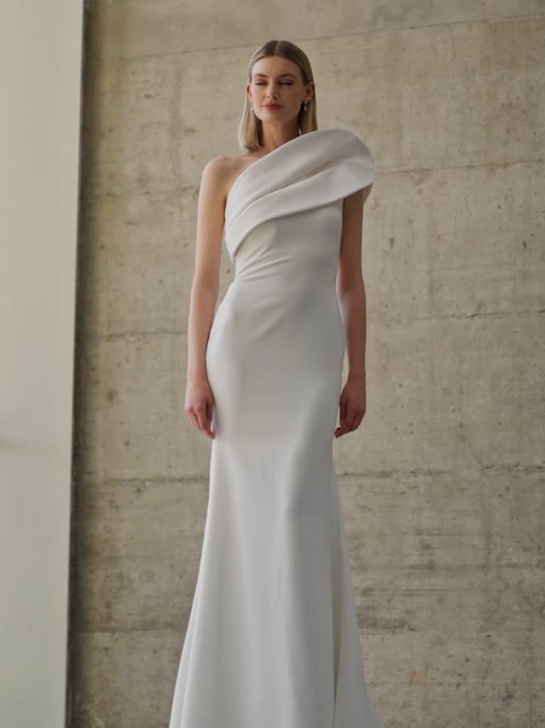 BALS Strapless mermaid bridal dress in crepe 5 BALS Strapless mermaid bridal dress in crepe