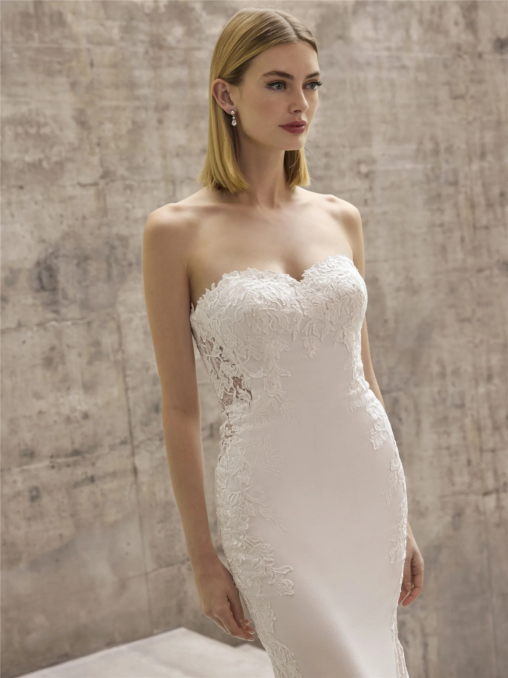 ATTAL Crepe mermaid wedding dress with sweetheart neckline 3 ATTAL Crepe mermaid wedding dress with sweetheart neckline
