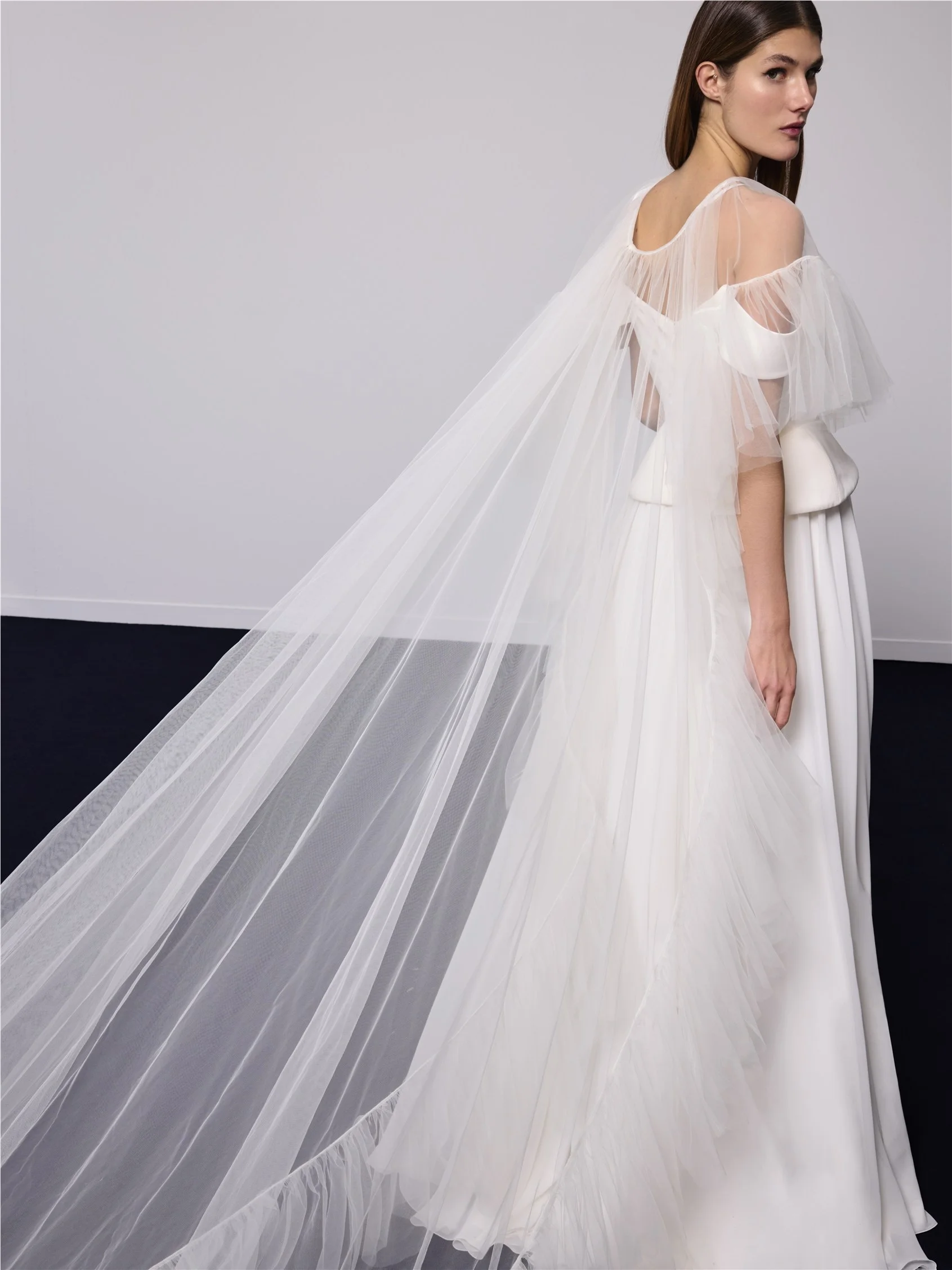 MYSRINE TOP Off-the-shoulders bridal top in crepe 5 MYSRINE TOP Off-the-shoulders bridal top in crepe