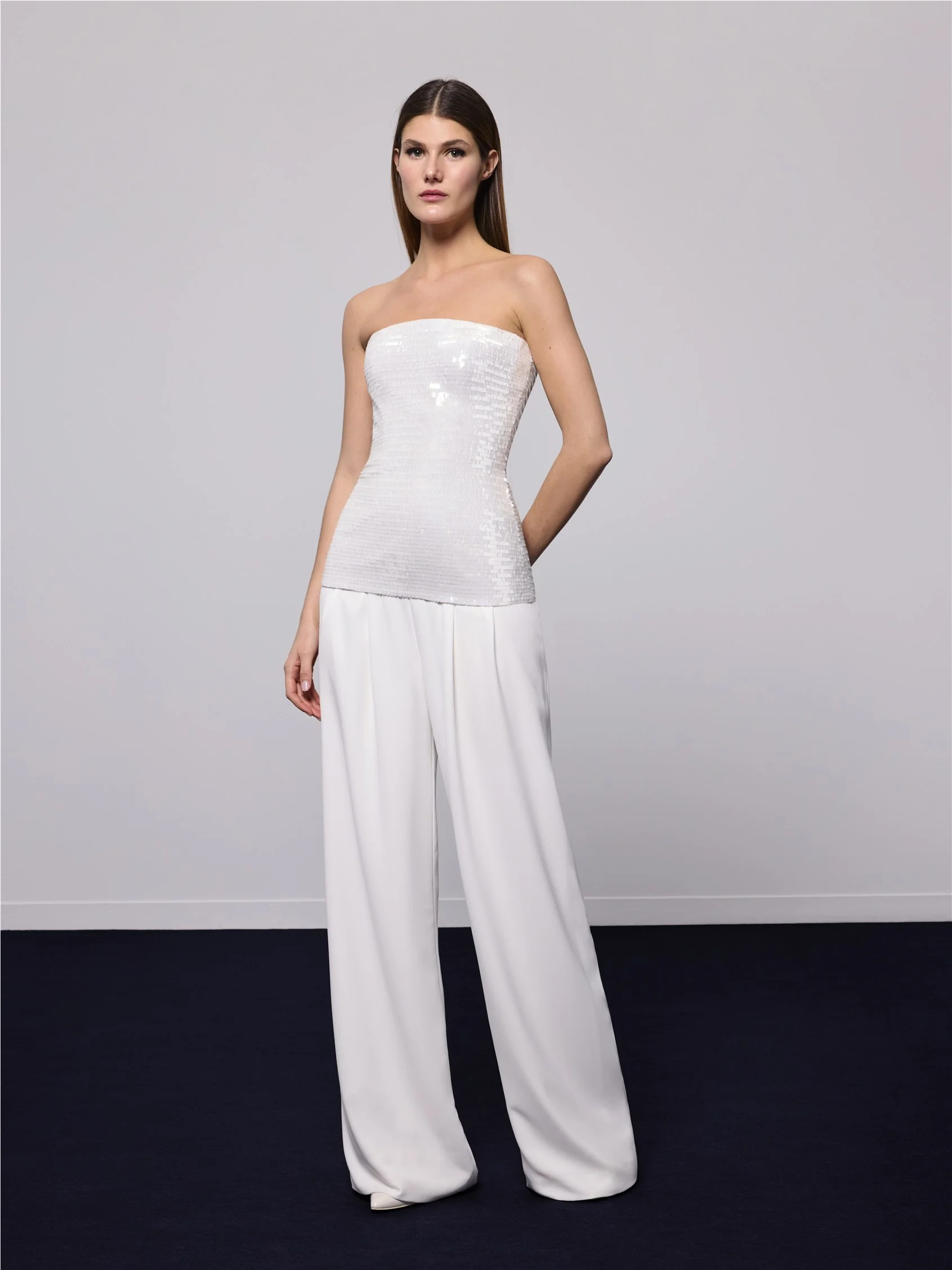 MONIK TOP Strapless bridal top in sequins