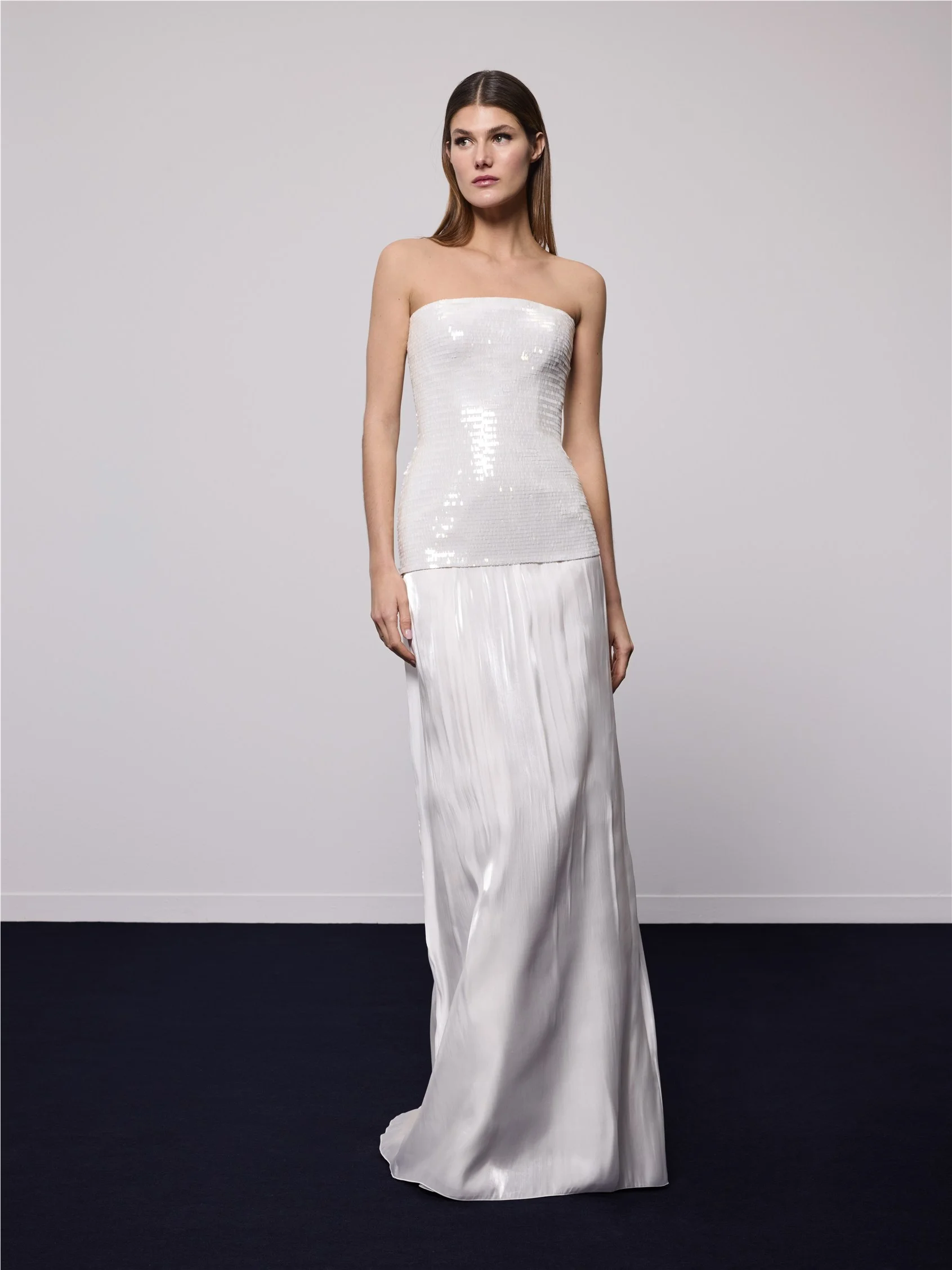 MONIK TOP Strapless bridal top in sequins