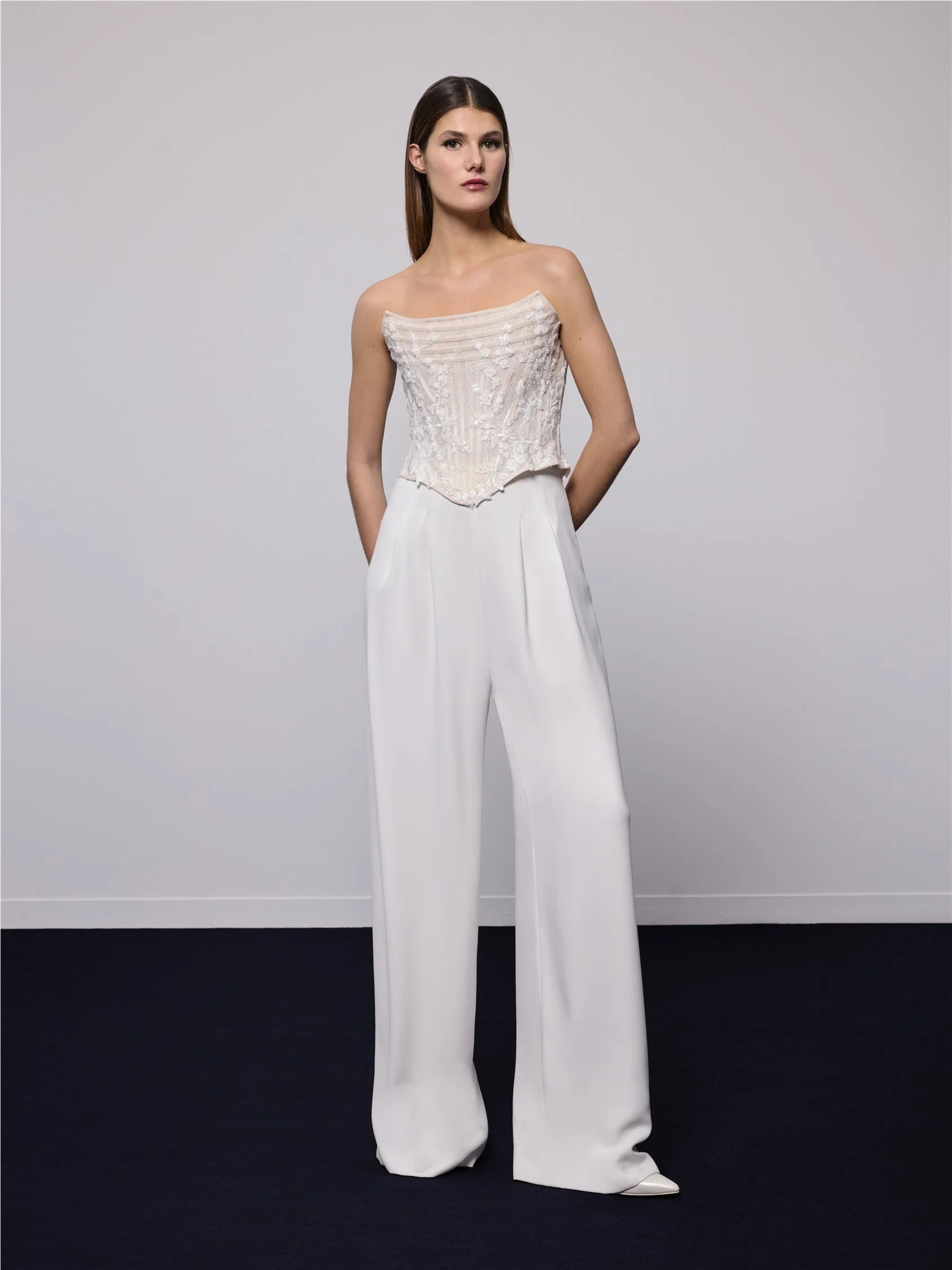 BRULIA TROUSER Bridal trousers in crepe