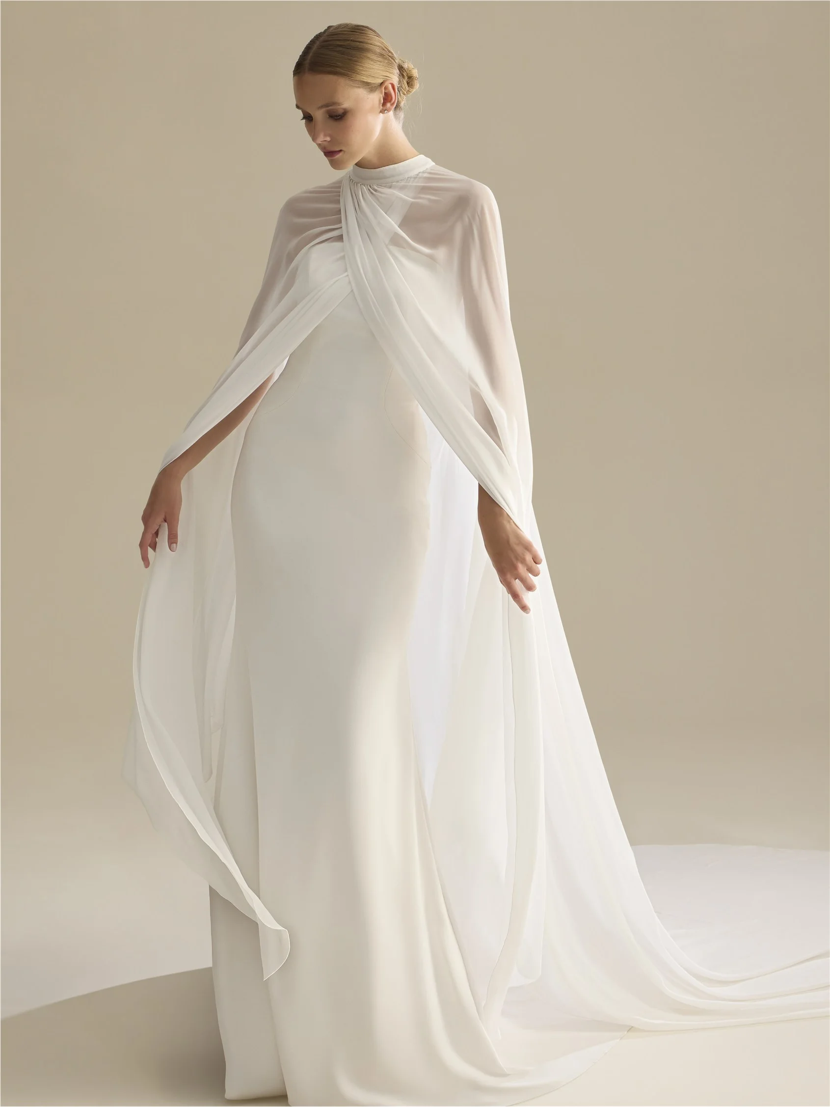 CAPE-LA42 Chiffon cape 2 CAPE-LA42 Chiffon cape