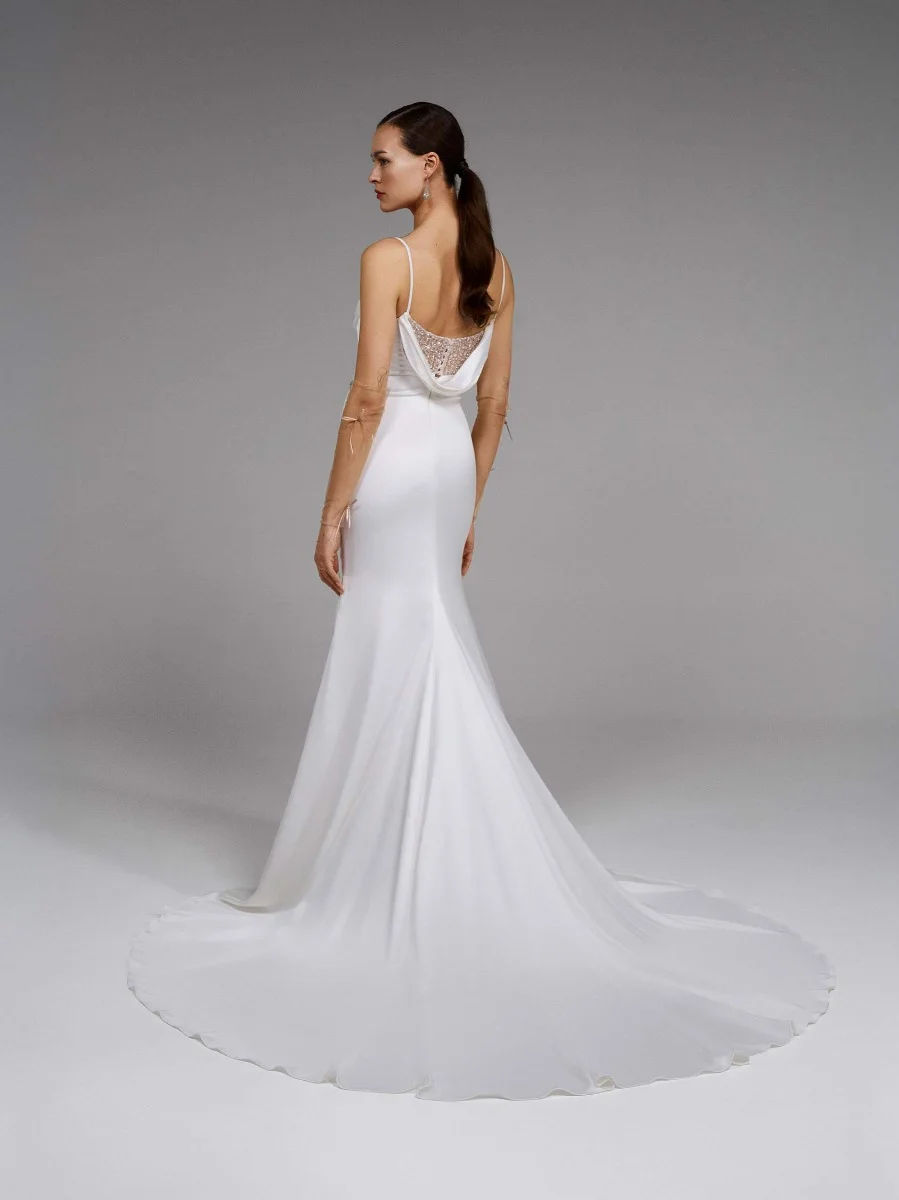 ASH Draped mermaid wedding dress