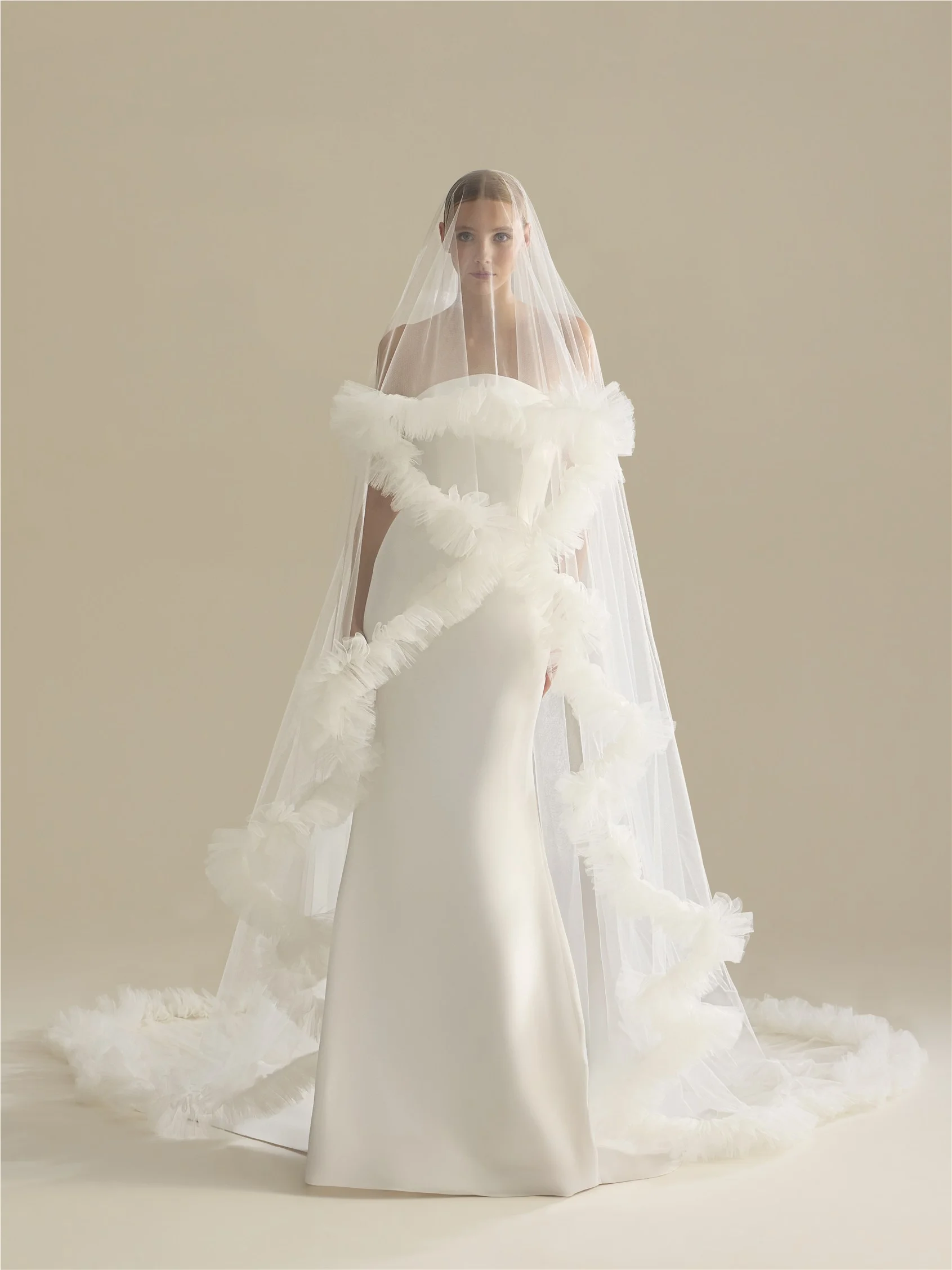 V-LA63 Tulle veil