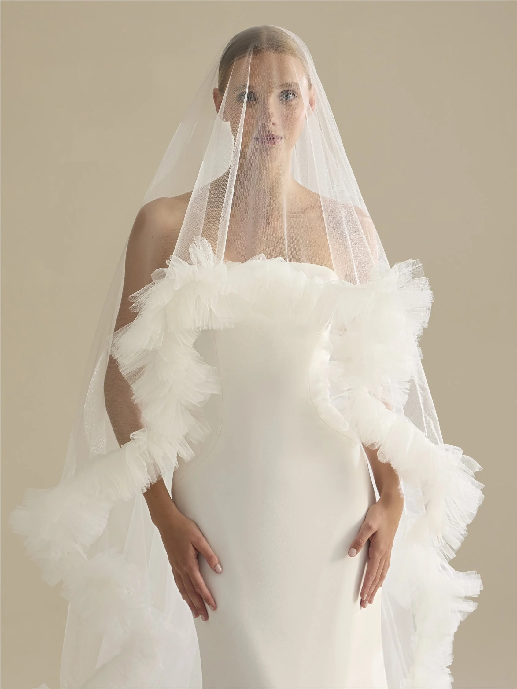 V-LA63 Tulle veil