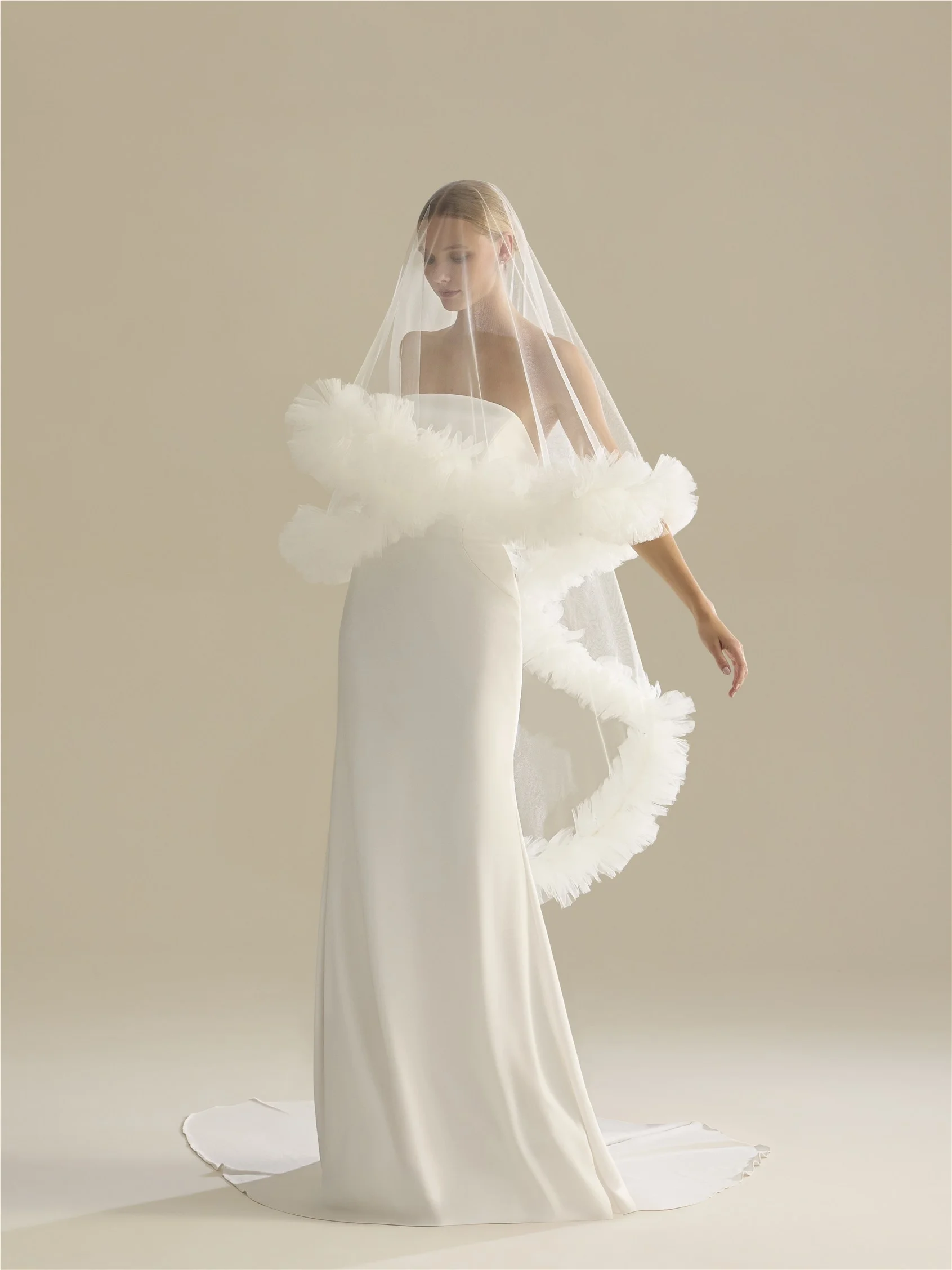 V-LA65 Tulle veil 1 V-LA65 Tulle veil