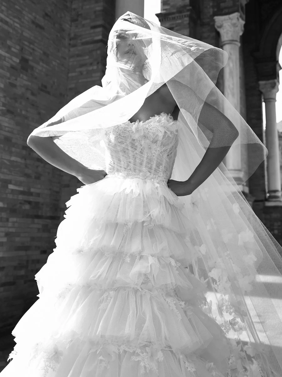 VEIL INDIA Organza bridal veil 3 VEIL INDIA Organza bridal veil