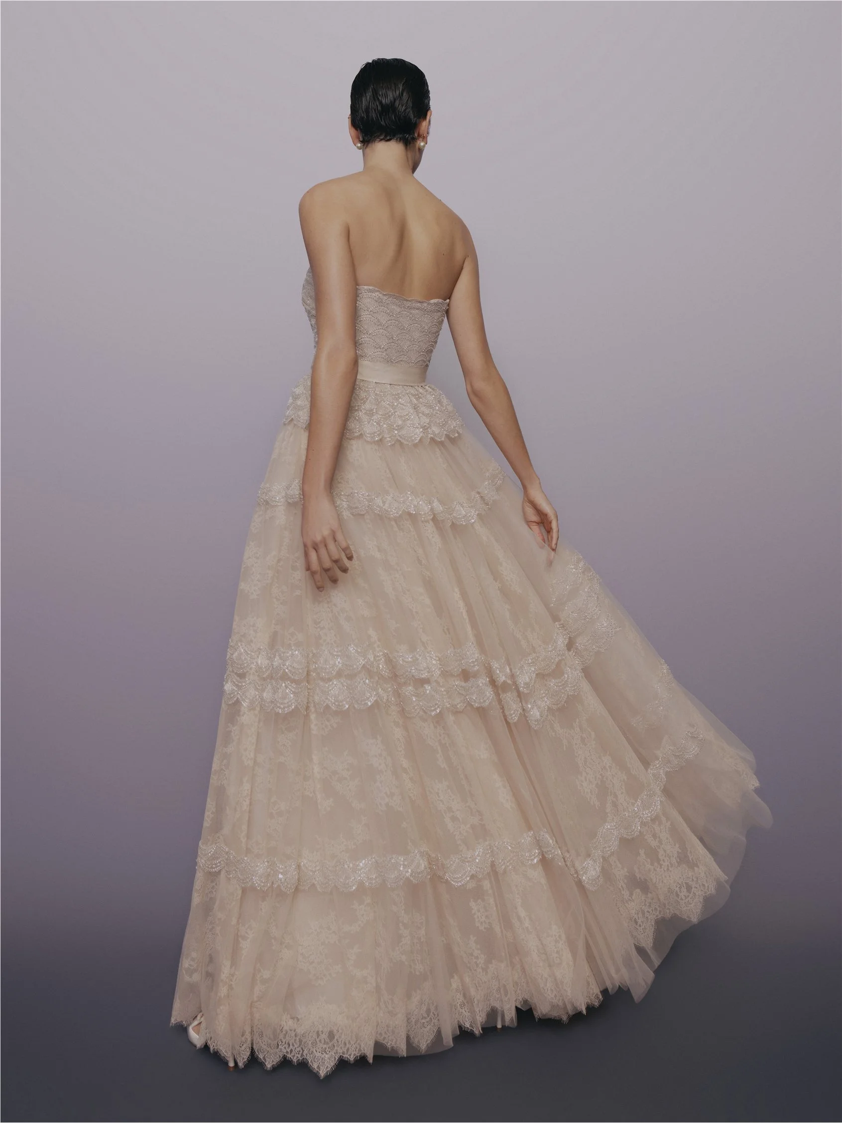 PASSEREAU A-line dress with strapless neckline