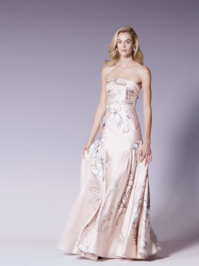 ALHOI A-line dress with strapless neckline