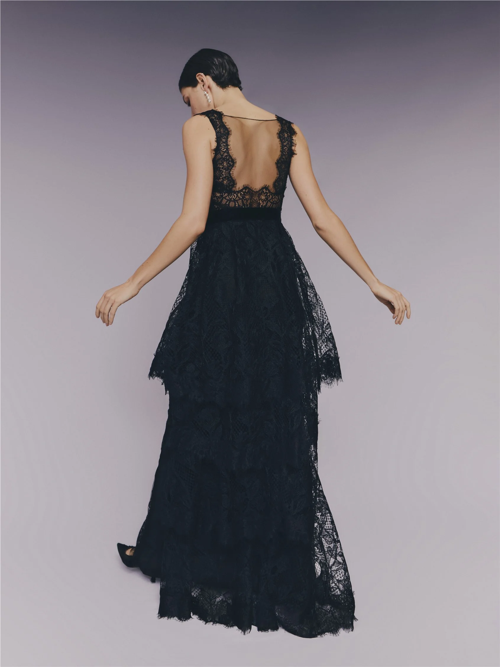 ERIO A-line dress with bateau neckline 2 ERIO A-line dress with bateau neckline