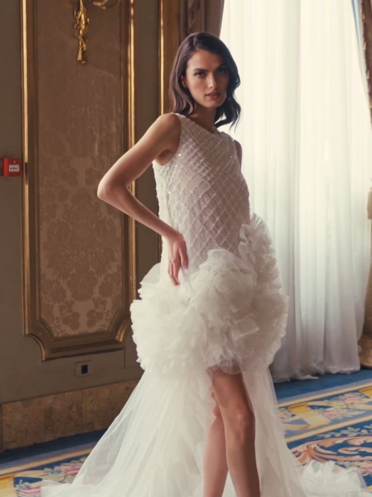 SINOPE Short dress with cascading ruffled overskirt 3 SINOPE Short dress with cascading ruffled overskirt