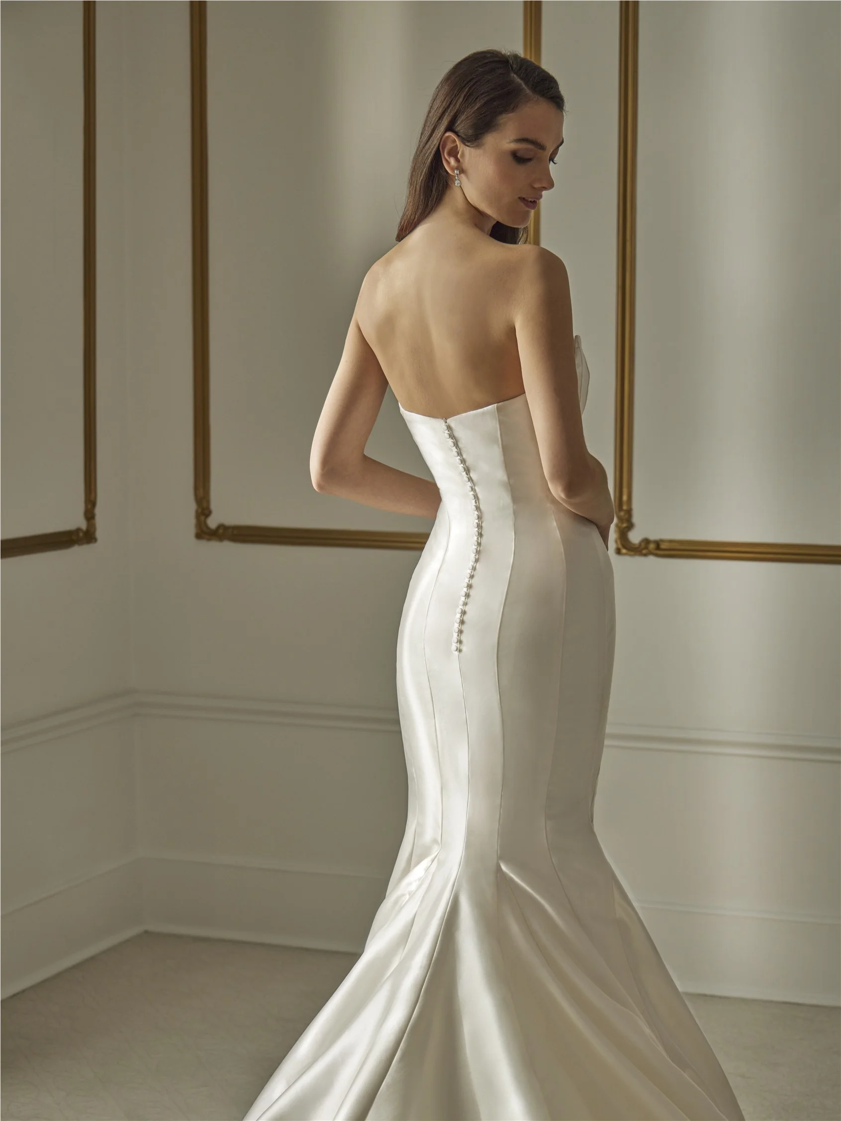 ORNEA Mikado mermaid gown with strapless neckline
