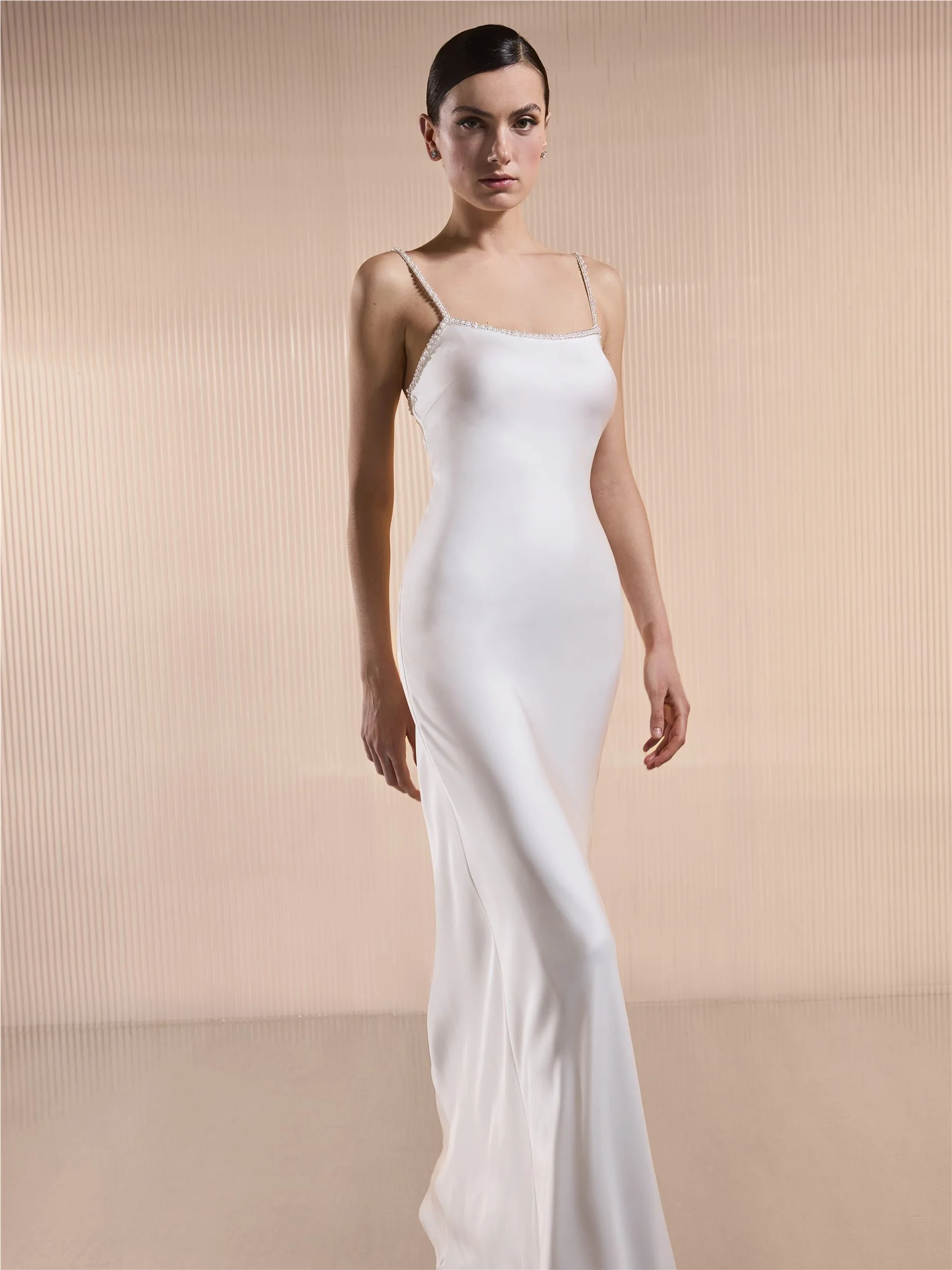 MYRIANNA Satin slip dress with draped coat 4 MYRIANNA Satin slip dress with draped coat