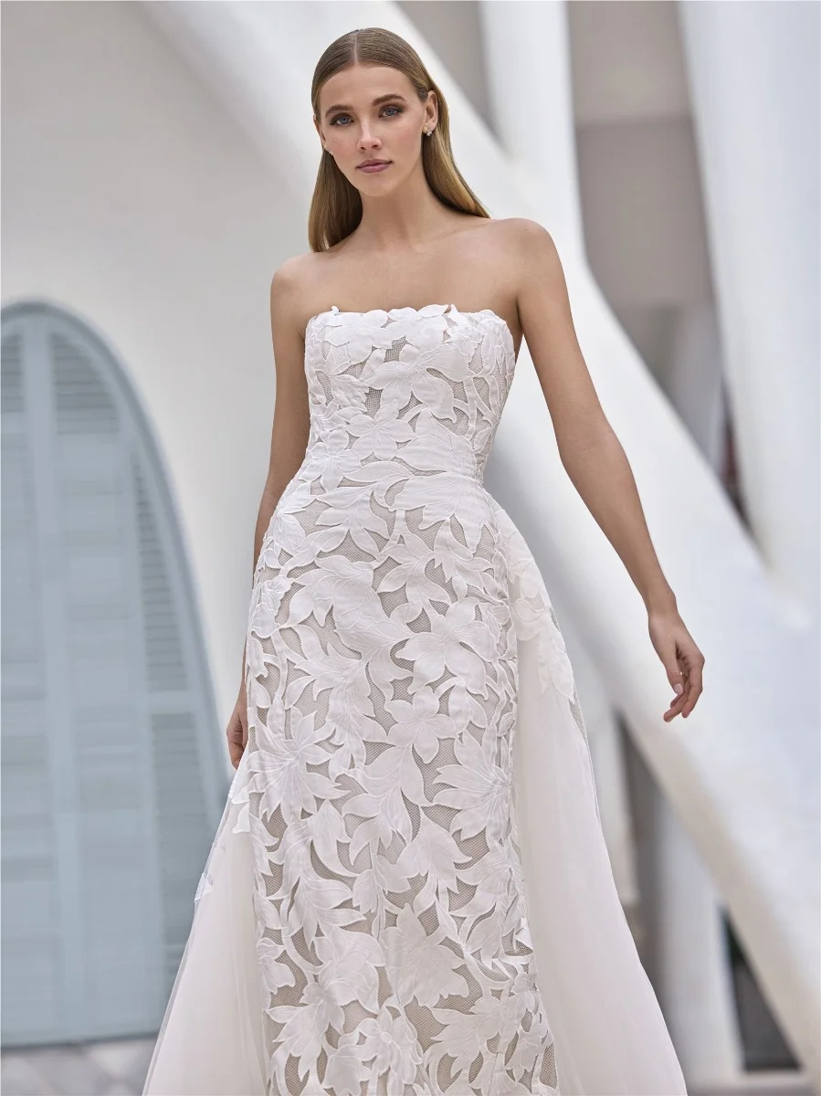 HAIFA Strapless A-line dress with detachable overskirt 2 HAIFA Strapless A-line dress with detachable overskirt