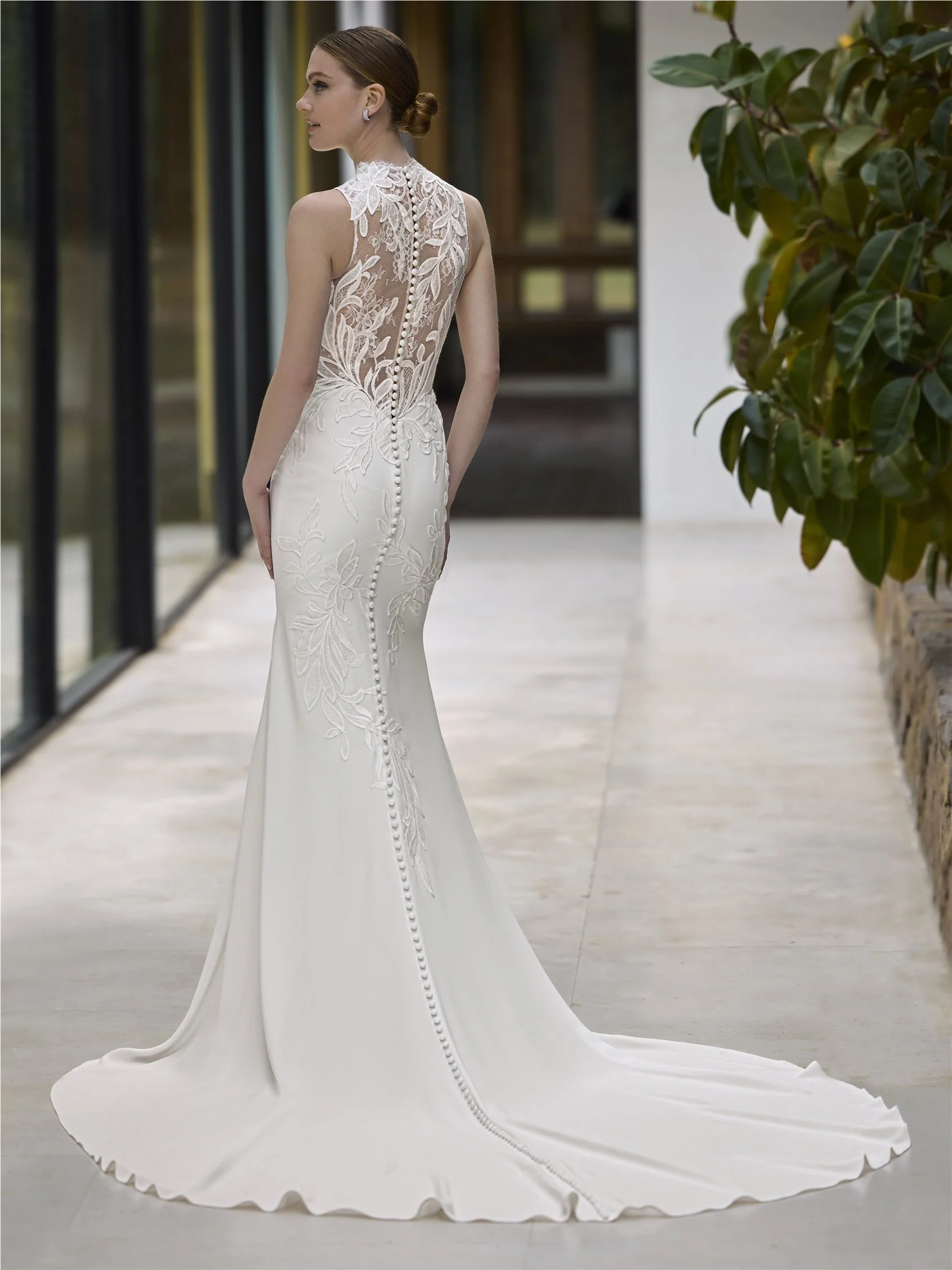 LINOY Mermaid dress with halter neck