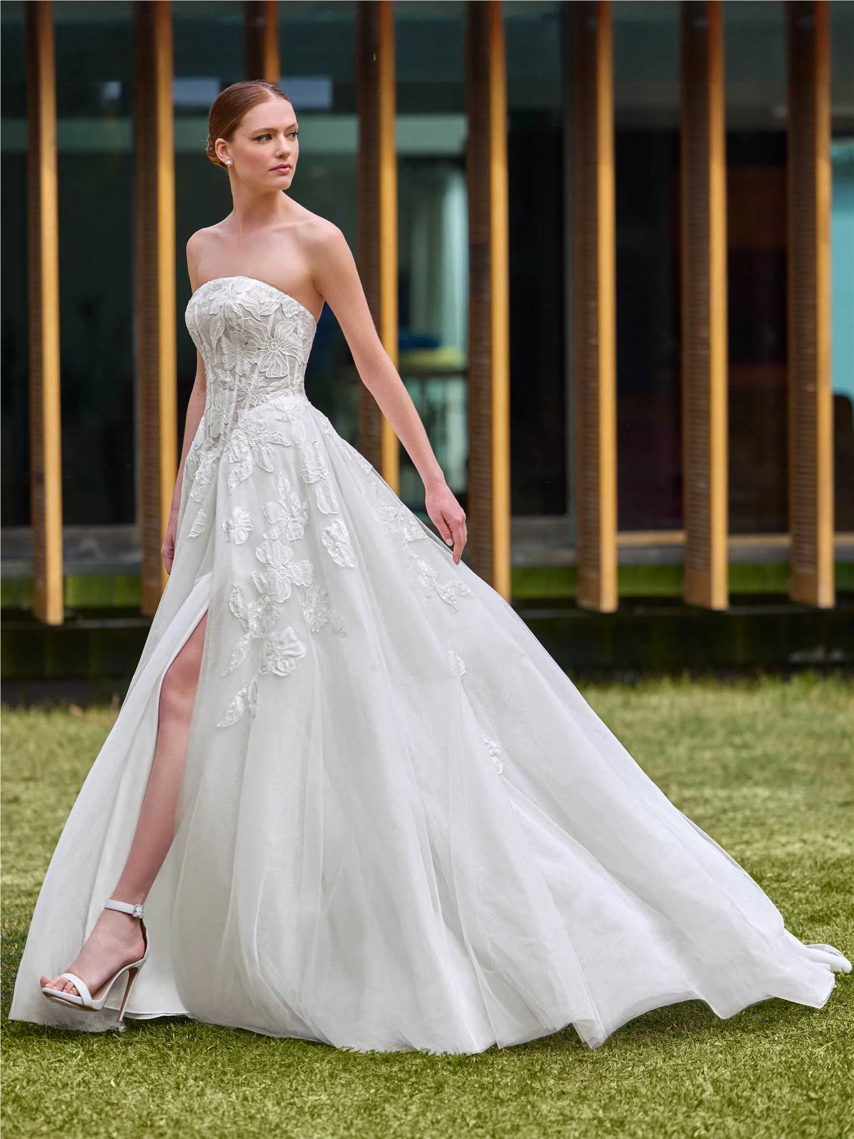 ADRIE Strapless A-line dress