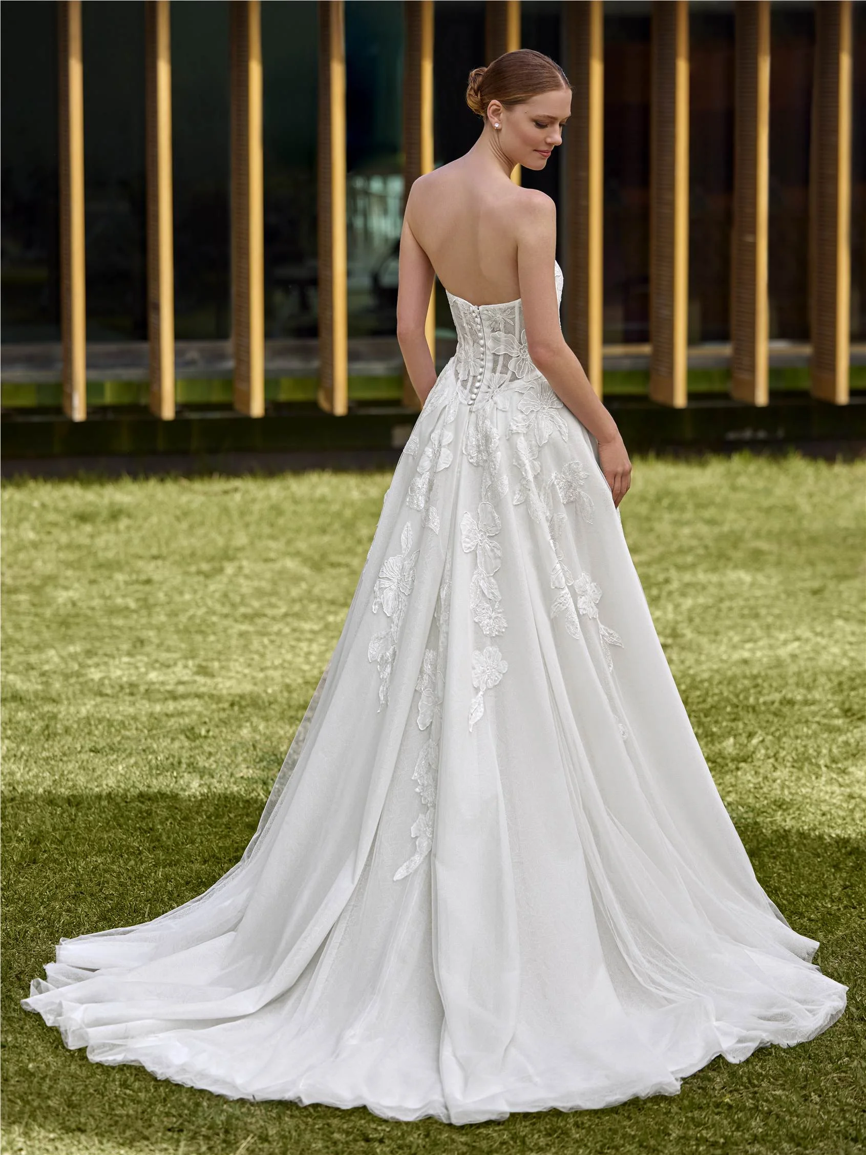 ADRIE Strapless A-line dress