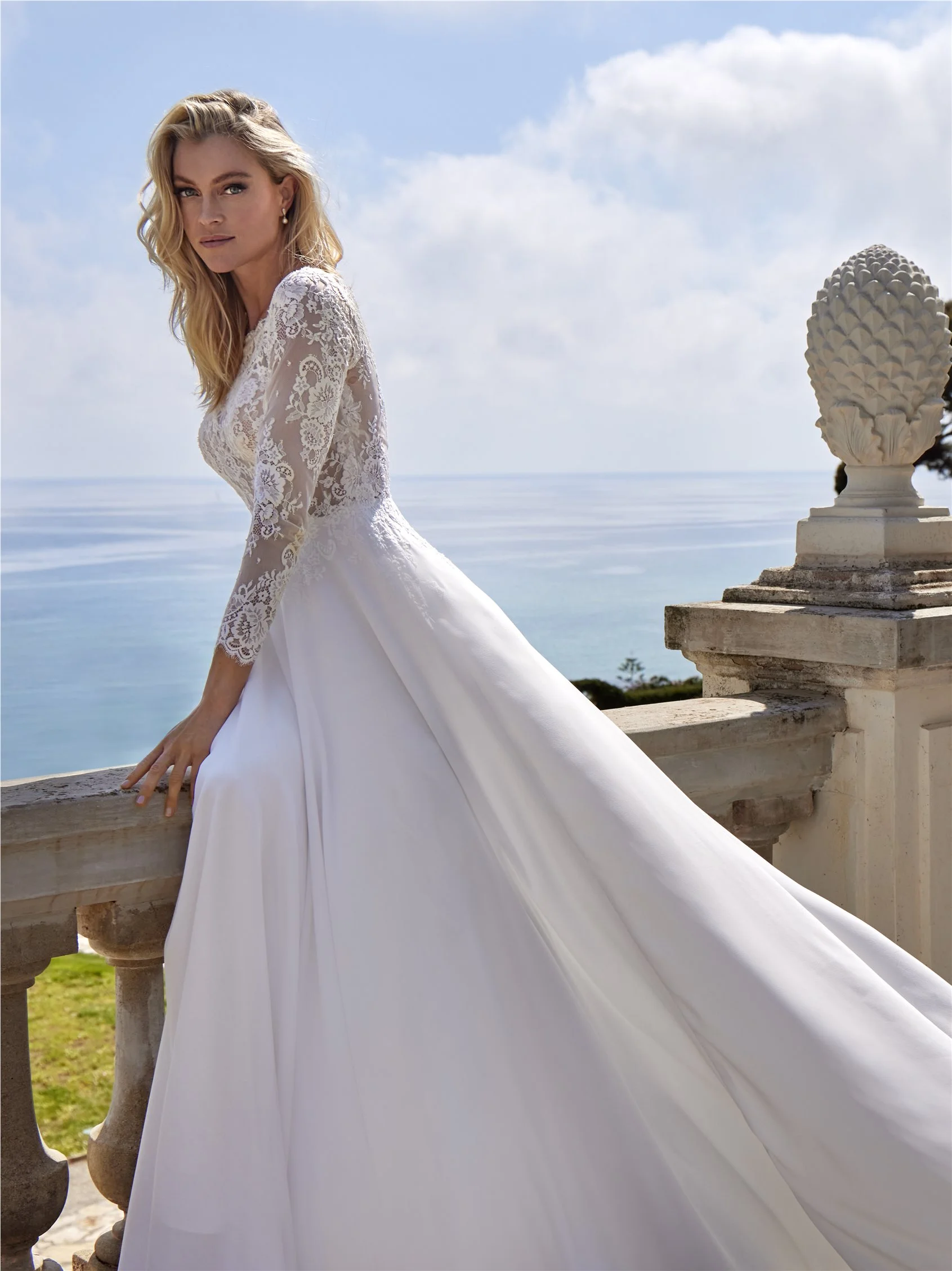 DANYAH A-line dress with bateau neckline, long sleeves 7 DANYAH A-line dress with bateau neckline, long sleeves