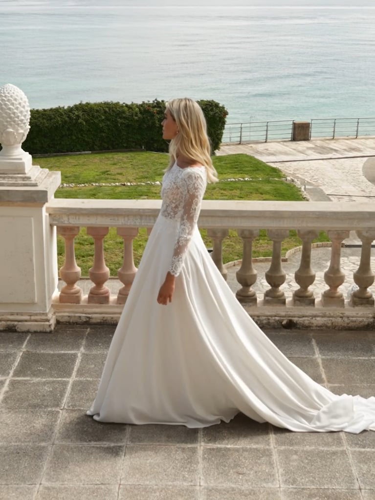 DANYAH A-line dress with bateau neckline, long sleeves 8 DANYAH A-line dress with bateau neckline, long sleeves