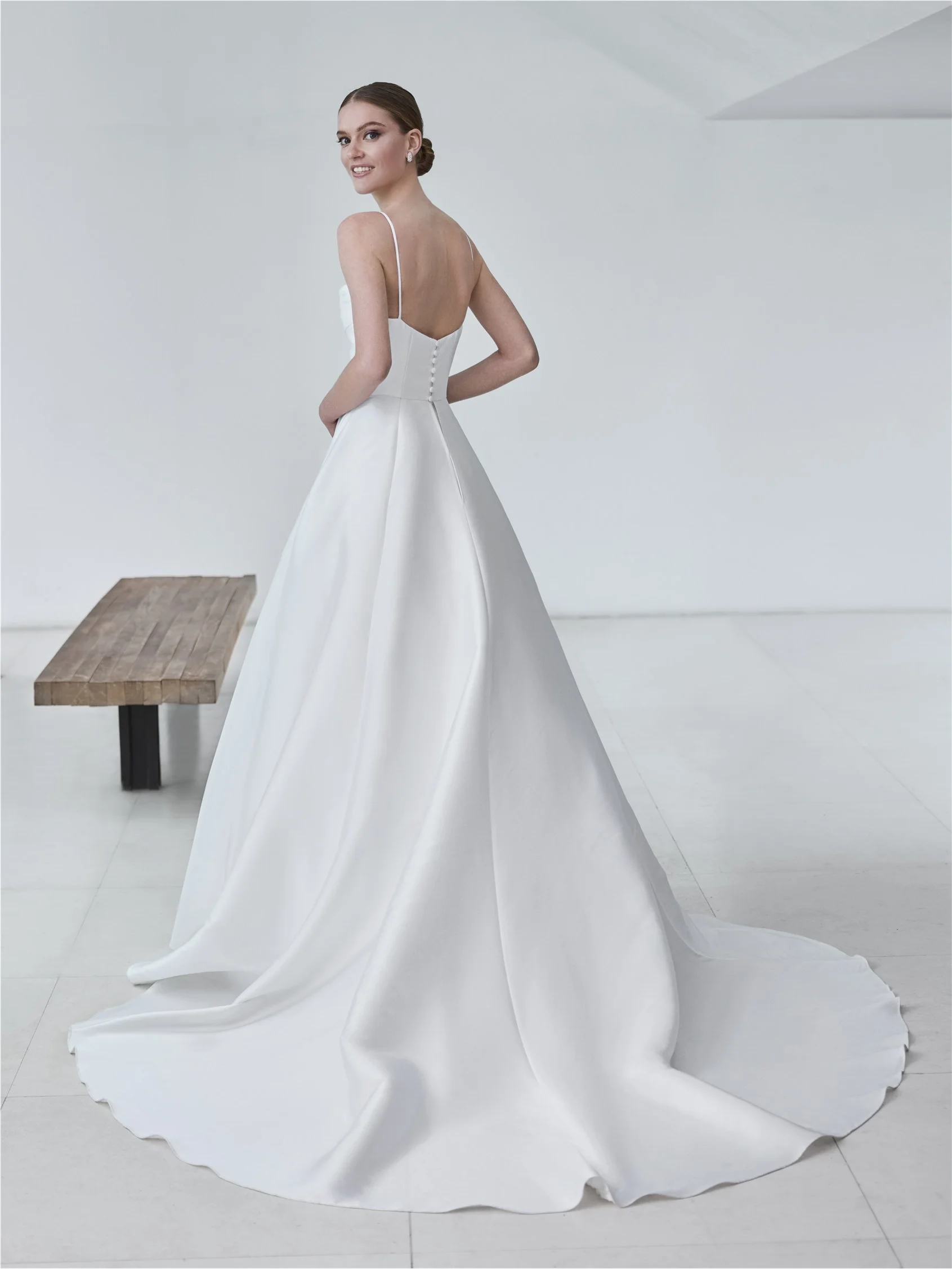MARELLIA A-line dress with draped neckline 2 MARELLIA A-line dress with draped neckline